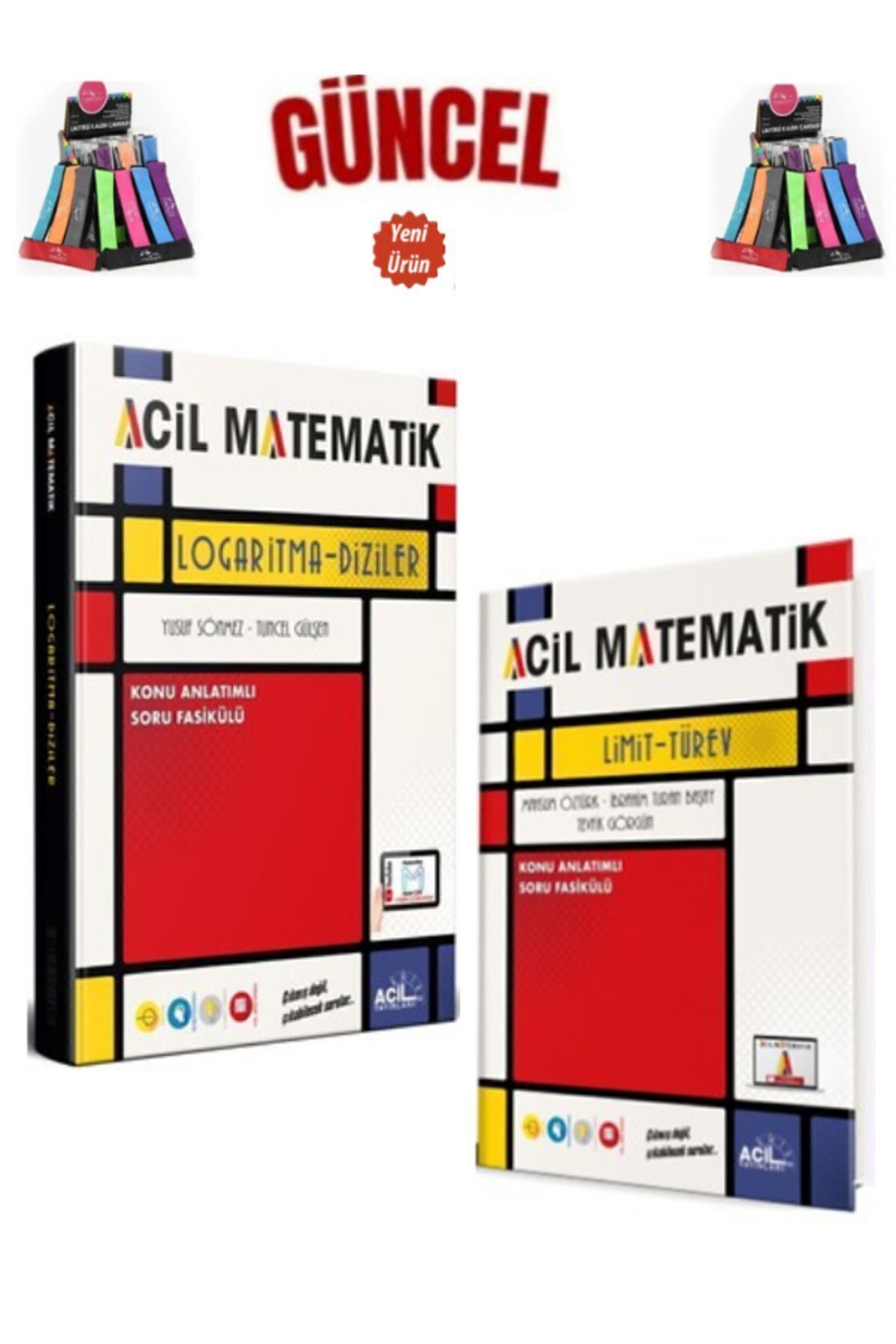 Acil Yayınları Güncel Ayt Matematik Logaritma-Limit Türev Video Konu Anlatımlı Fasikül+Kalemlik+Kalem