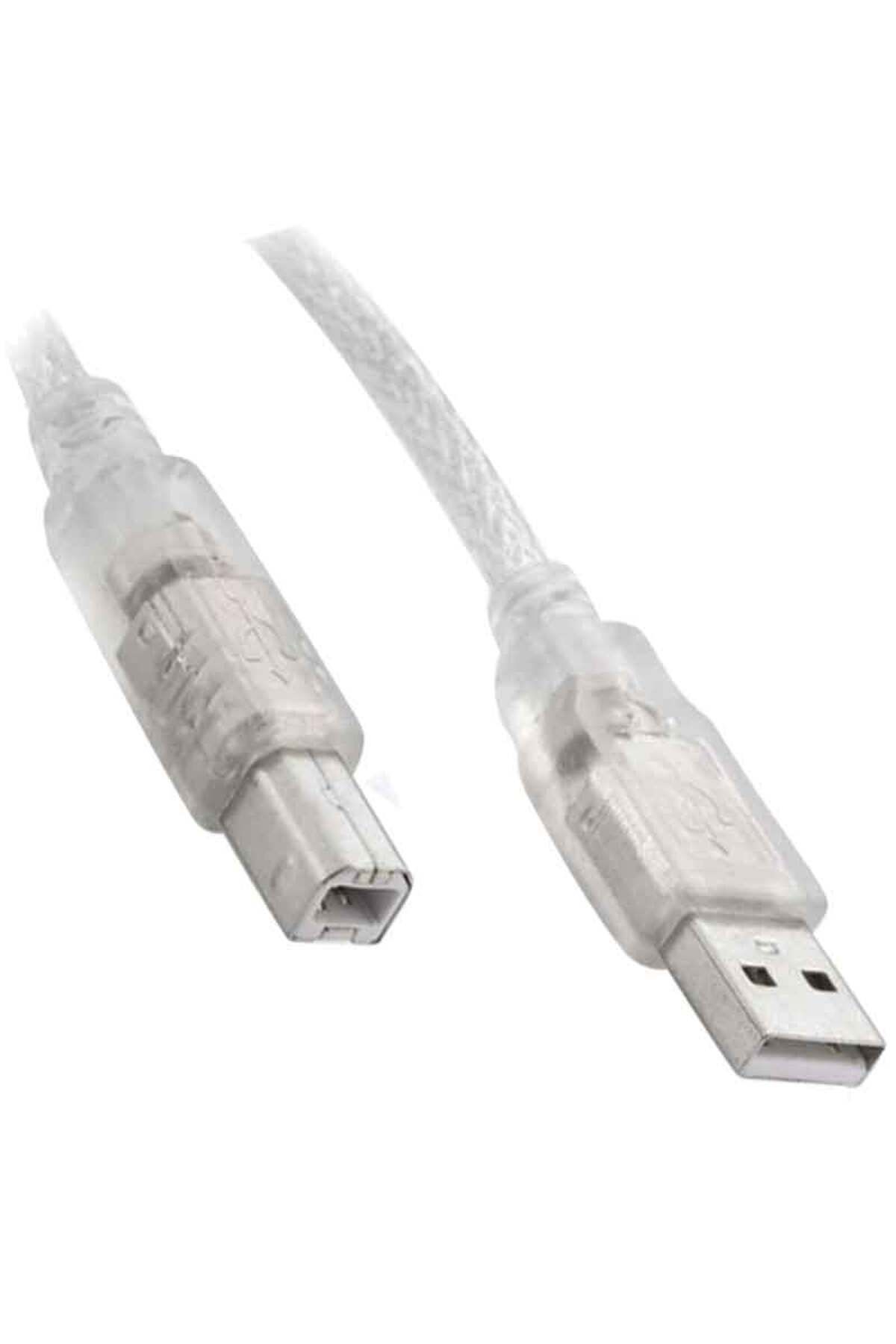 BYR Byrdrp Usb Yazici Kablosu 5 Mt 2.0 Şeffaf Sl-U2005 * Ac-Up05 (4172) Byrnew