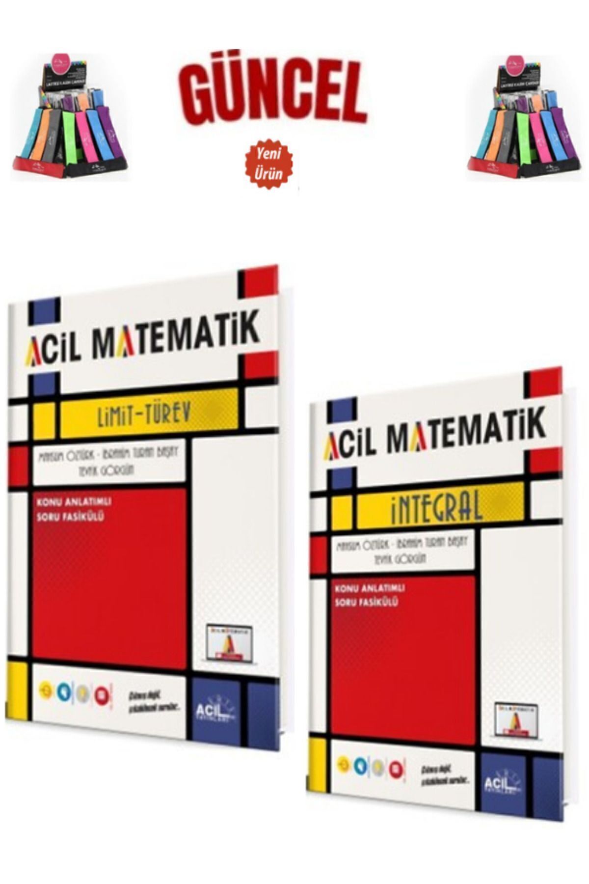 Acil Yayınları Güncel Ayt Matematik Limit Türev-İntegral Video Konu Anlatımlı Fasikül+Kalemlik