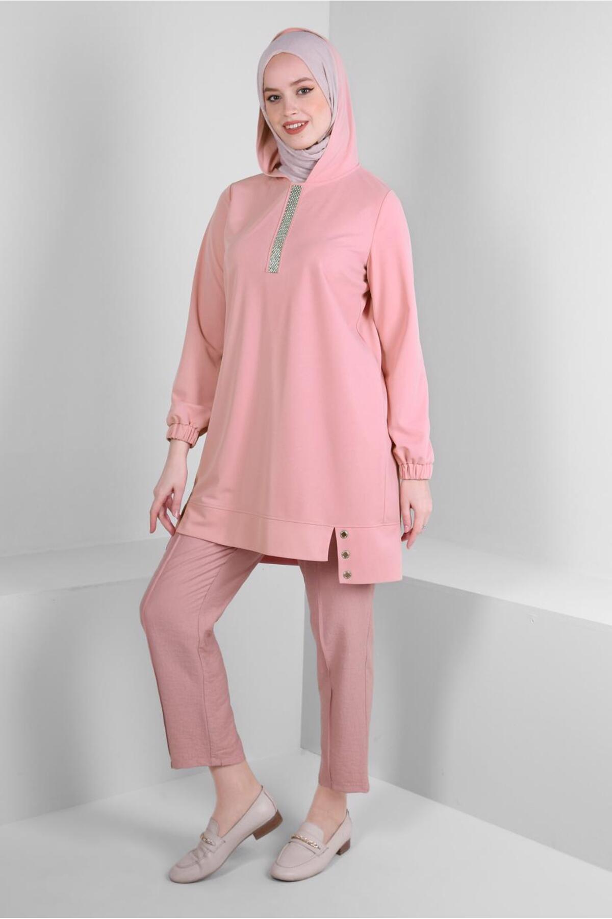 آلوینا تونیک ورزشی طرح سنگ کلاه‌دار کد ۴۳۷۸۶