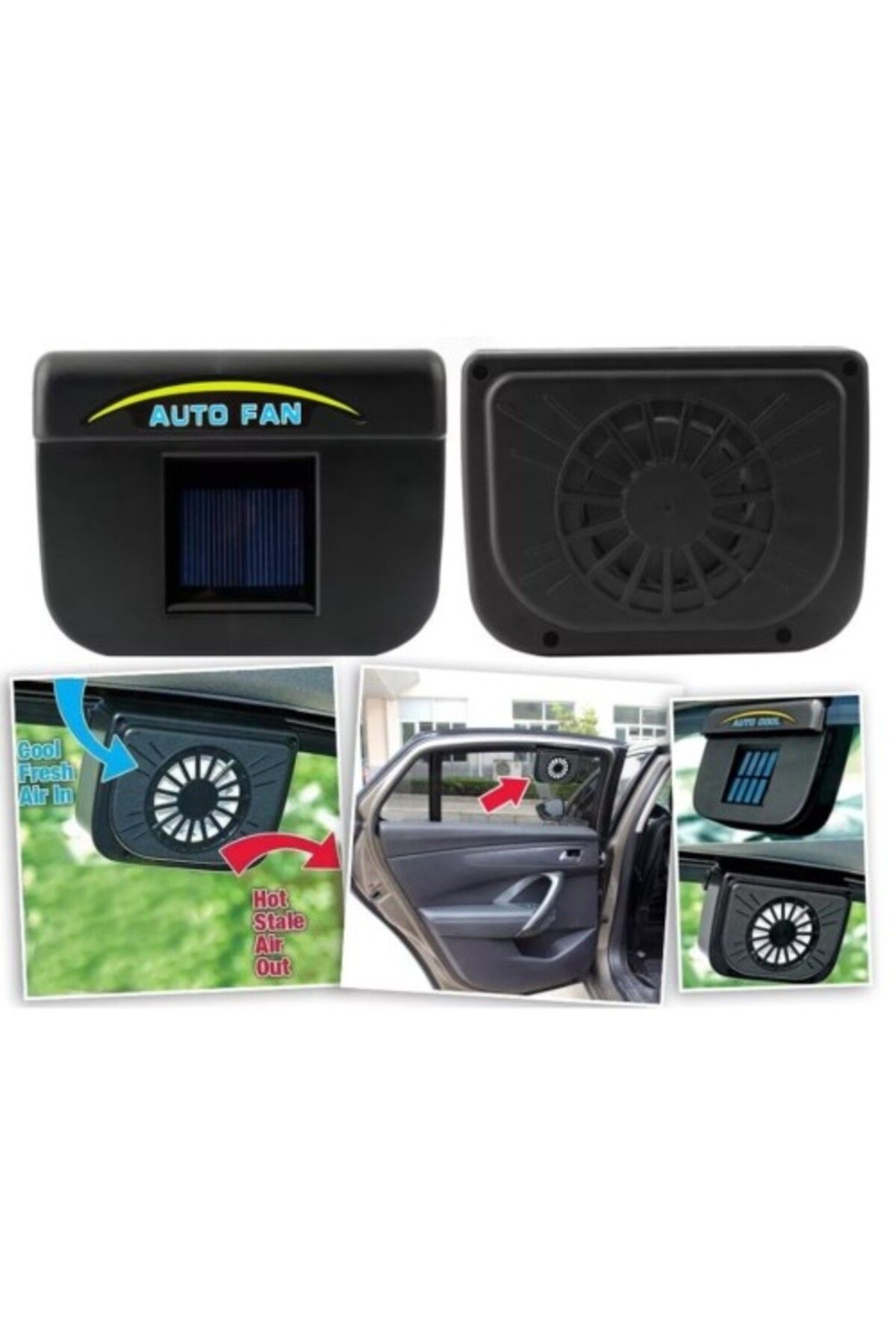İsmiyle Al Auto Cool Güneş Enerjisiyle Çalışan Araç İçi Soğutucu