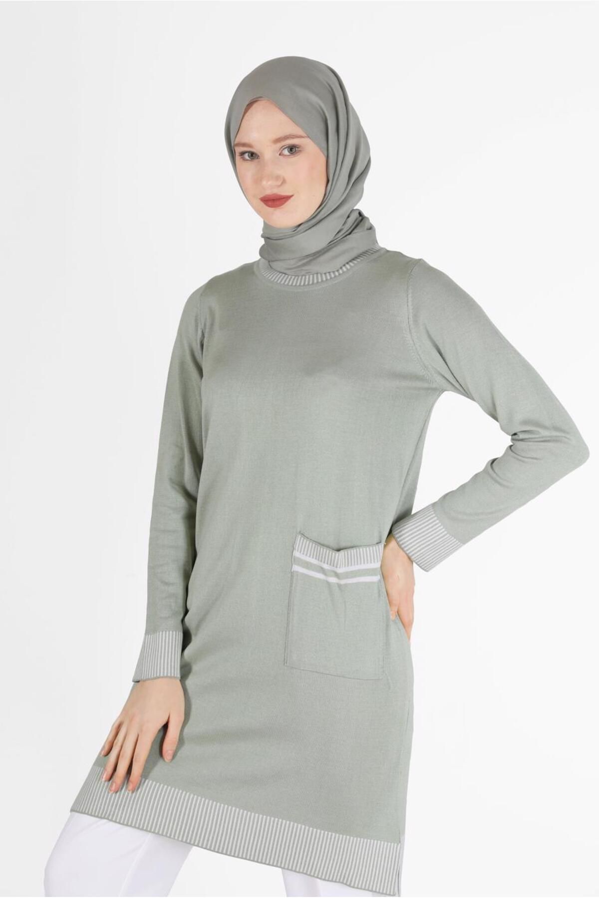 تونیک بافتنی جیبی 42104 Alvina
