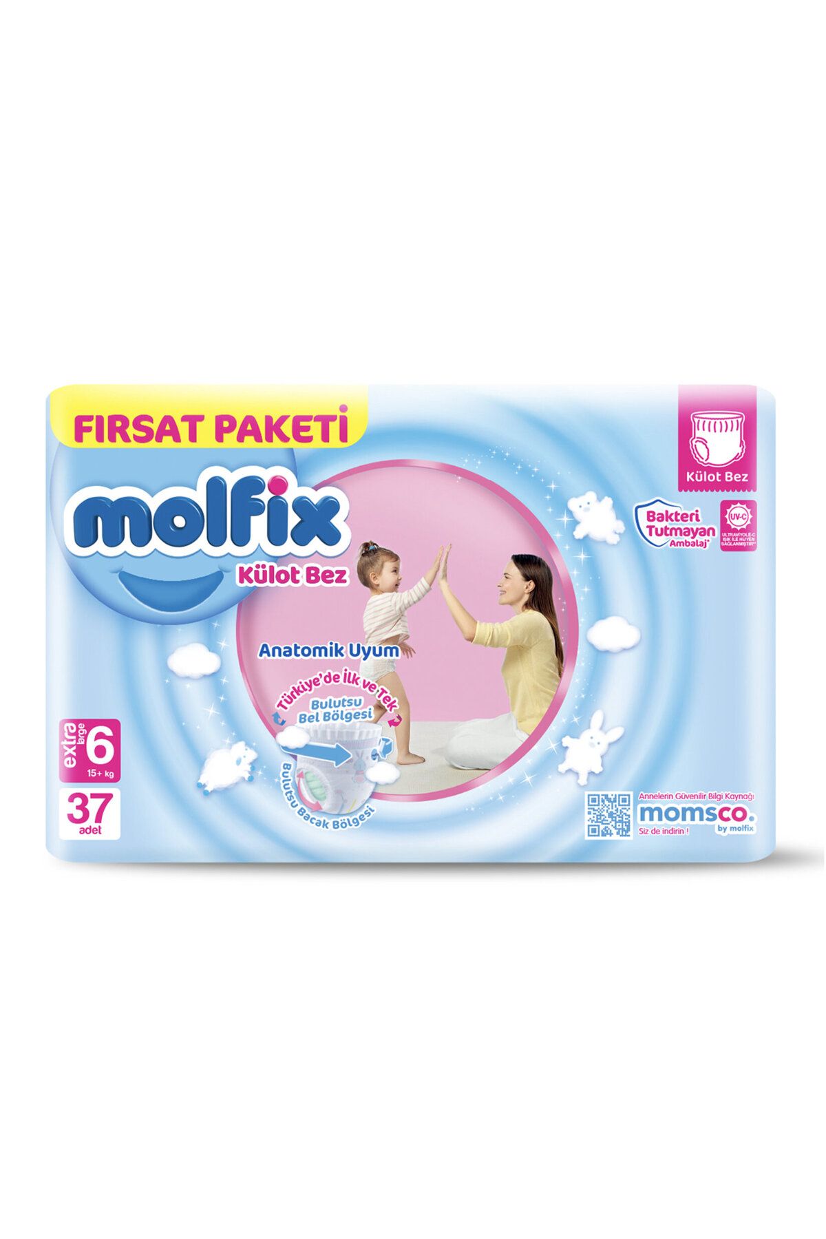 Molfix Külot Bez Fırsat 6 Beden XL 15+ Kg 37'li