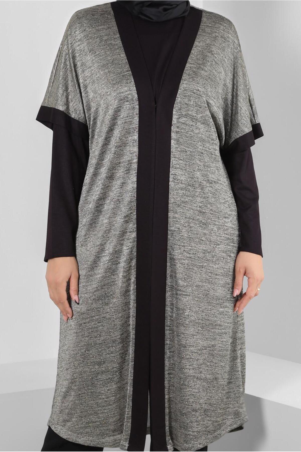 TRENDTESETTÜR-Tunica cu vestă dublă cu dungi aurii pentru femei T 2851 4
