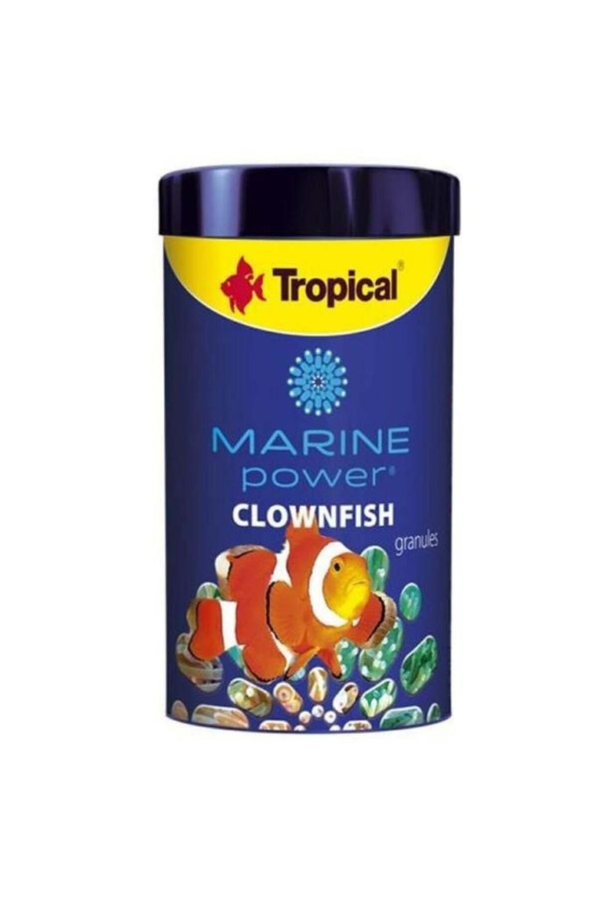 Tropical Marine Power Clownfish Granules Palyanço Ve Deniz Balıkları Için Balık Yemi 100 ml 65 gr