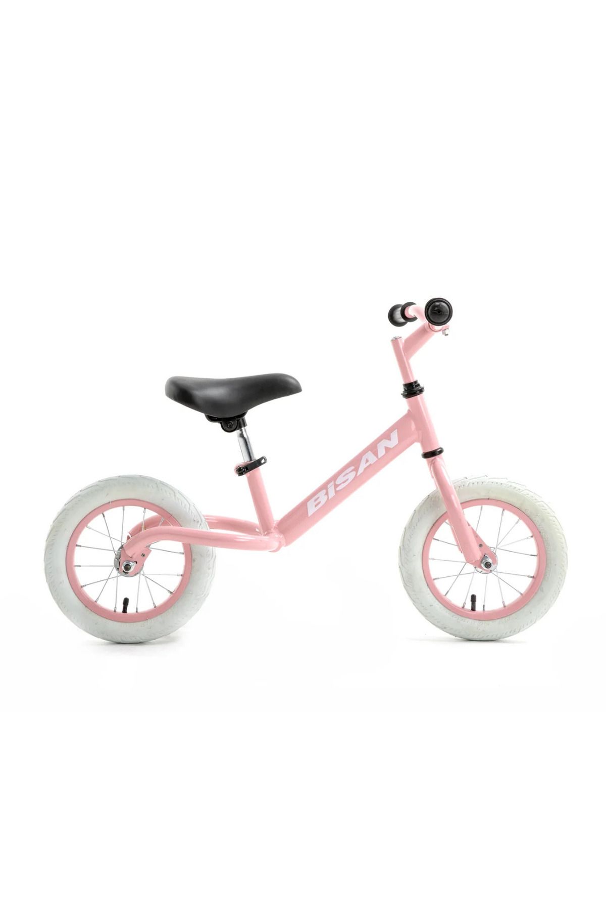 Bisan B-Bike 12" Denge Bisikleti - Pudra Pembe (2025 Model, Havalı Lastikler, Modern Tasarım)