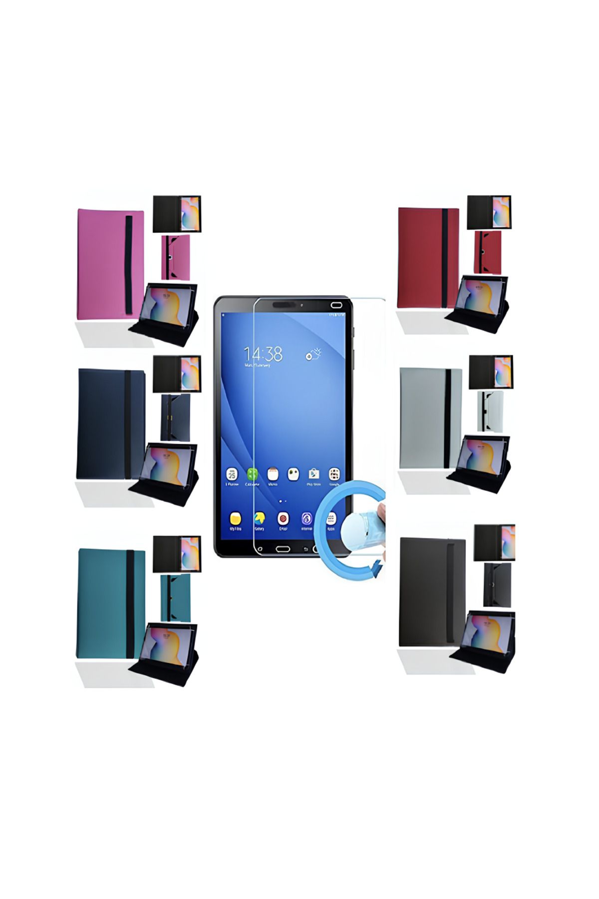 PiyasaSepeti-Codegen Ultimix 95 - 9.7" Tablet Compatible Tablet Case with Stand + Nano Screen Protector 2