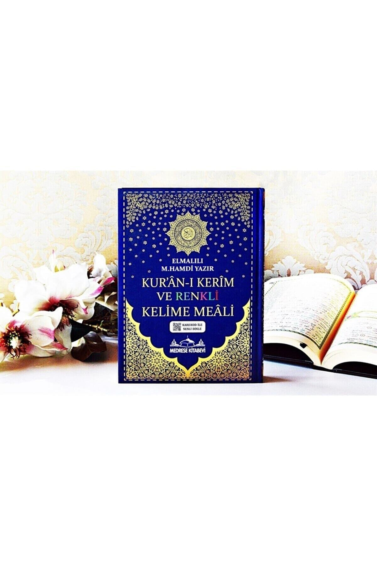 Medrese Kitab Evi Kuranı Kerim 8 Özellikli Türkçe Satırarası Kelime Meali Rahle Boy 20x28 Lacivert Renk Sesli Dinleme fotoğrafı 7 (önizleme)