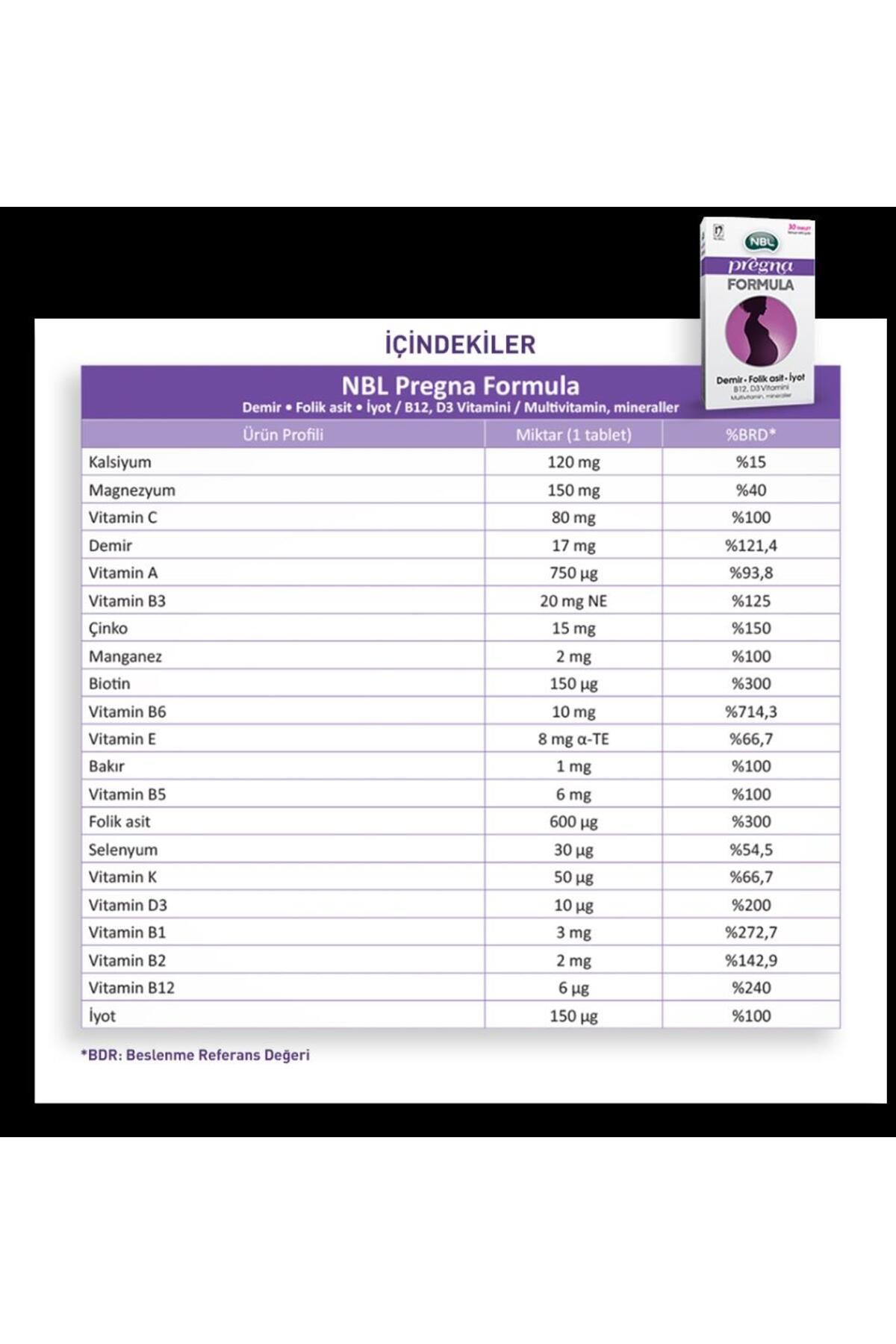 NBL-Pregna Formula 30 Tablet 2