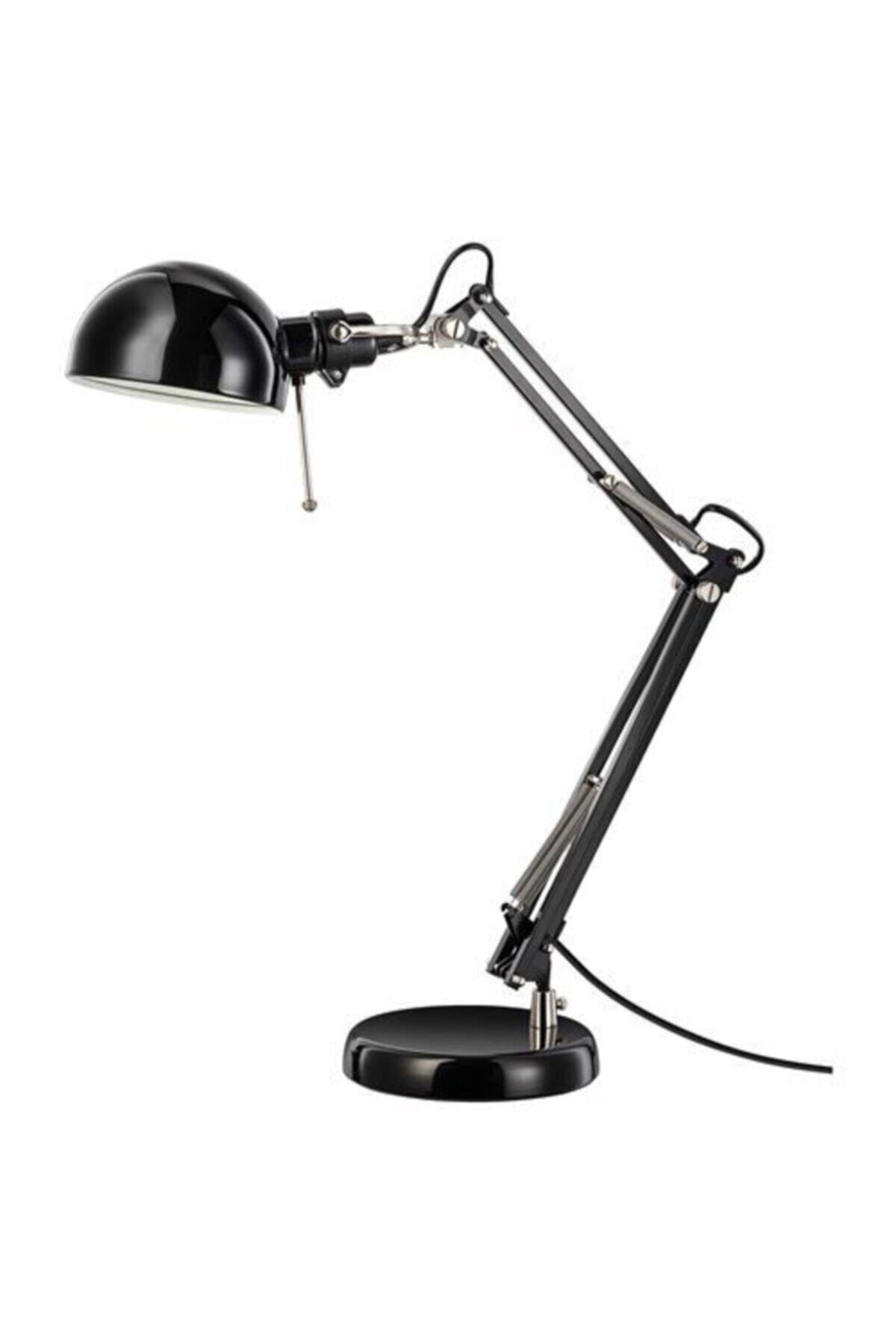 IKEA İkea FORSA SİYAH ÇALIŞMA MASA GECE OKUMA LAMBASI AYAKLI LAMBA