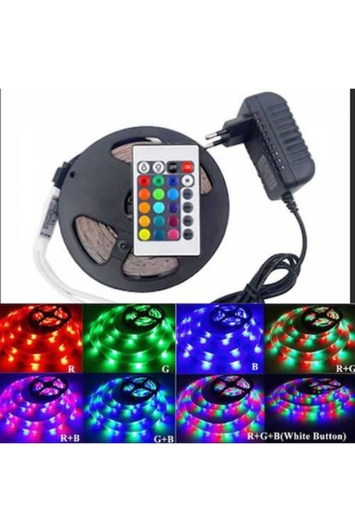 mycarmella 3 Çipli Rgb İç Mekan Şerit Led 5 Metre - VHT3922-9217