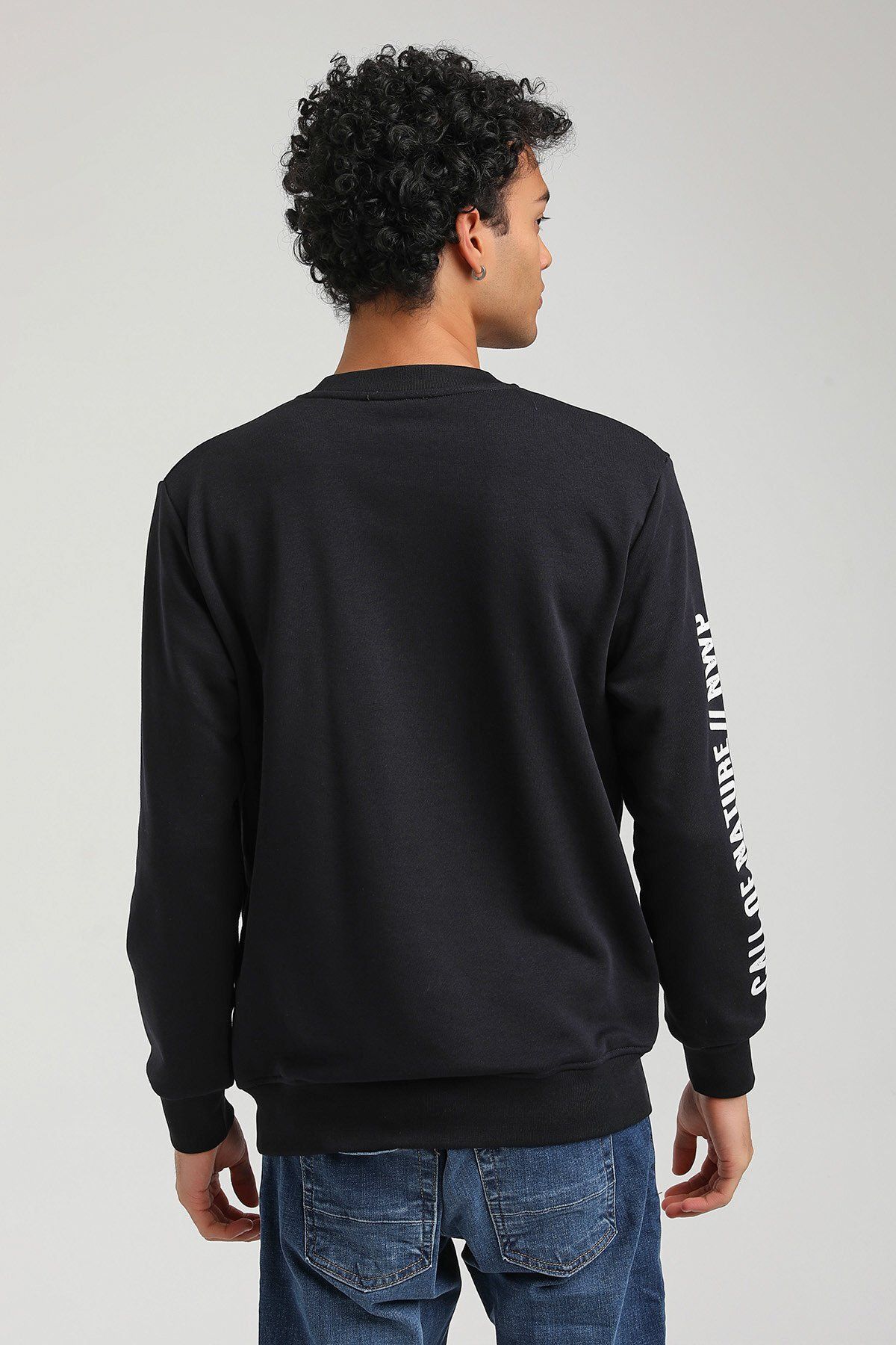 NEW WORLD POLO-Slim Fit mikina Crew Neck Navy Blue 23FWM60147 2