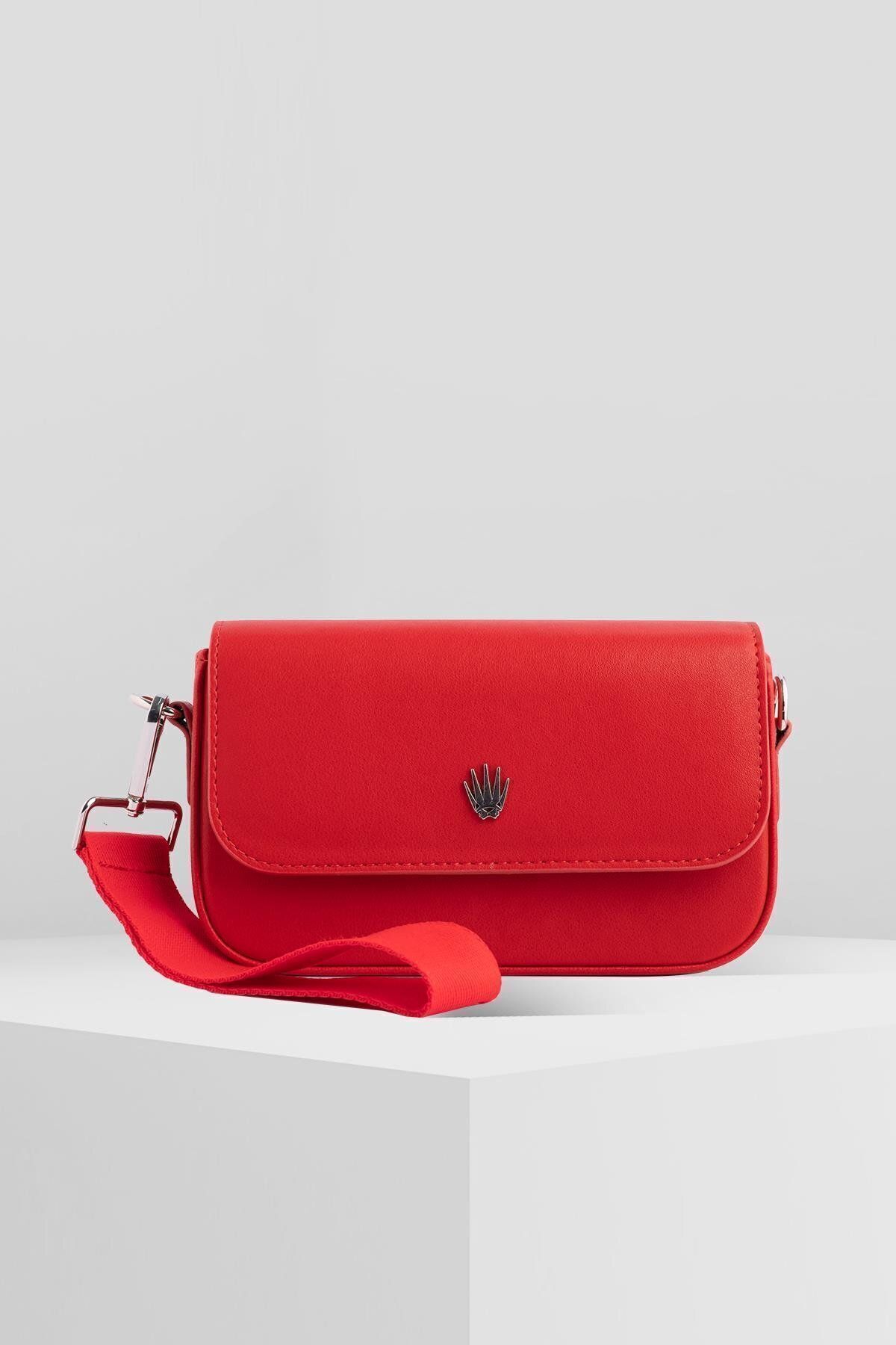 WATCHOFROYAL-FLAP RED UNISEX HANDBAG 2