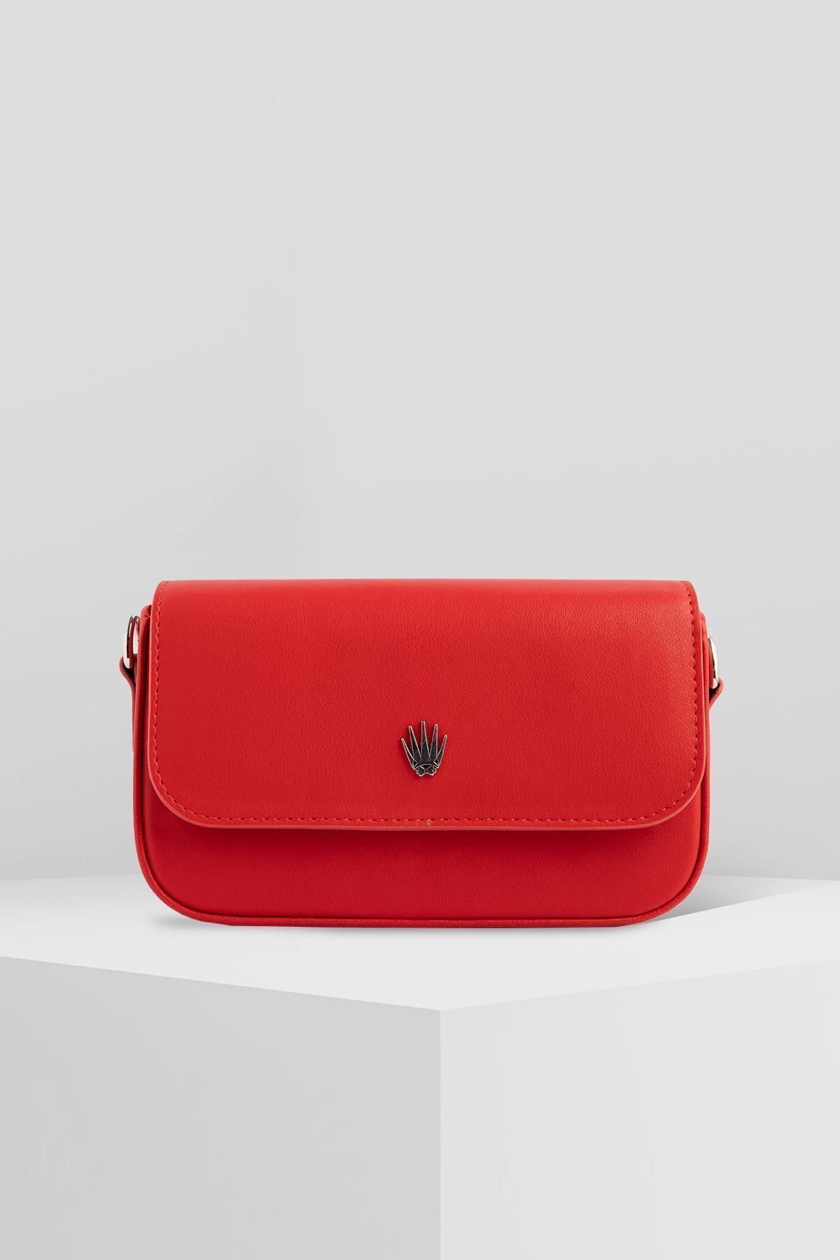 WATCHOFROYAL-FLAP RED UNISEX HANDBAG 3