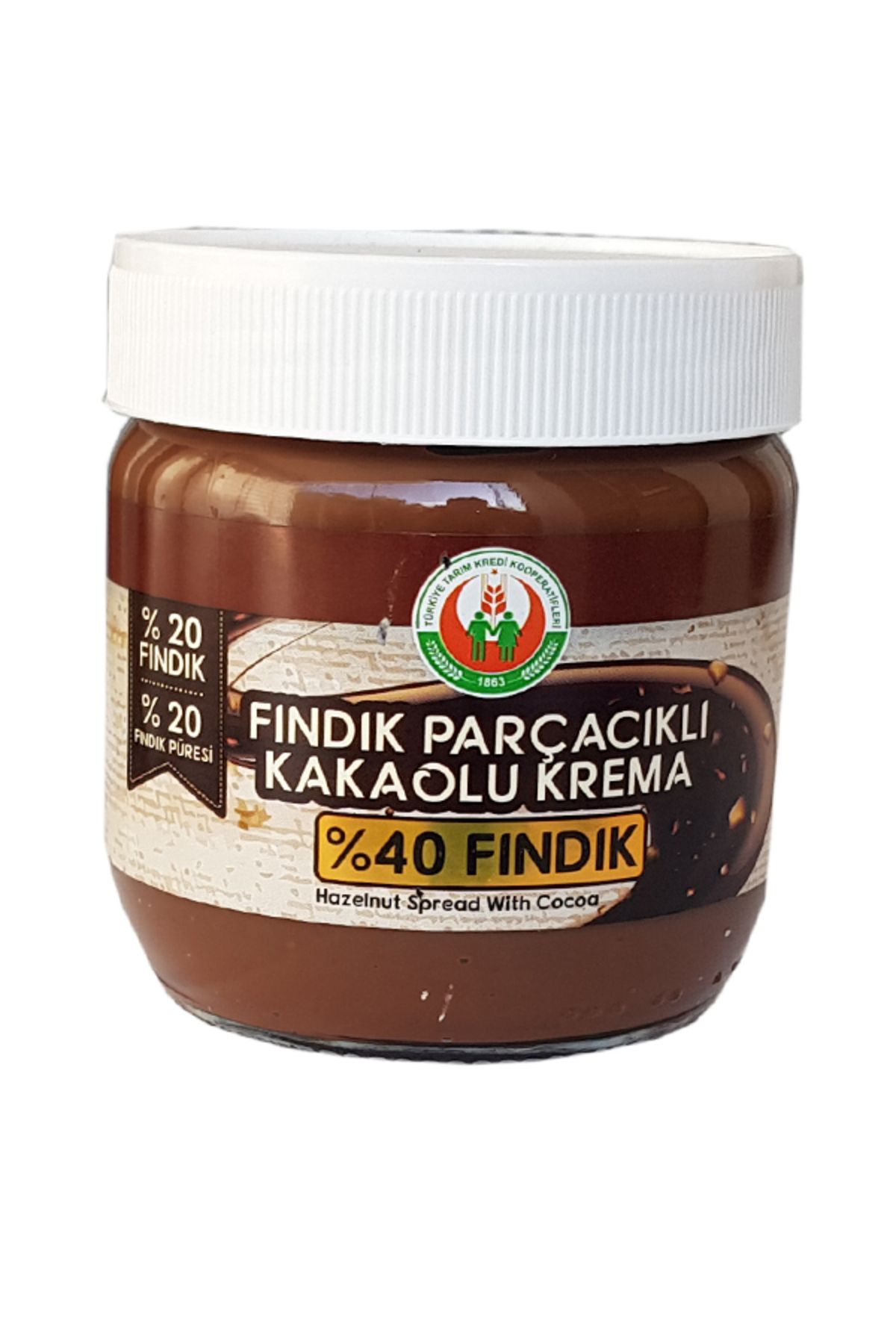 Fındık parcacıklı kakaolu krema 400 gram