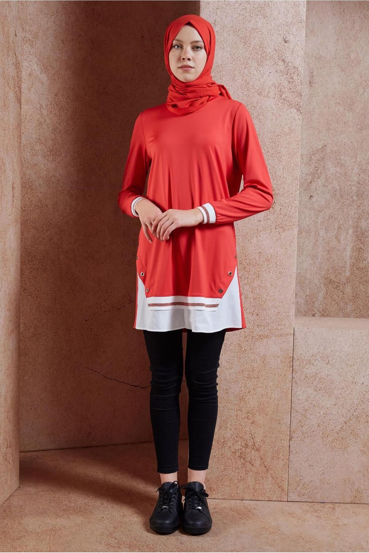 تونیک حجاب تزیین شده 44645 Alvina