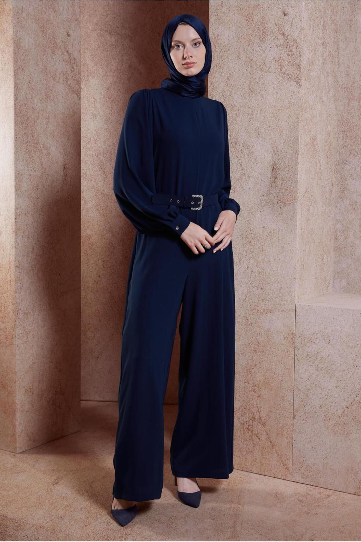 Alvina JUMPSUIT 44651 با کمربند پهن