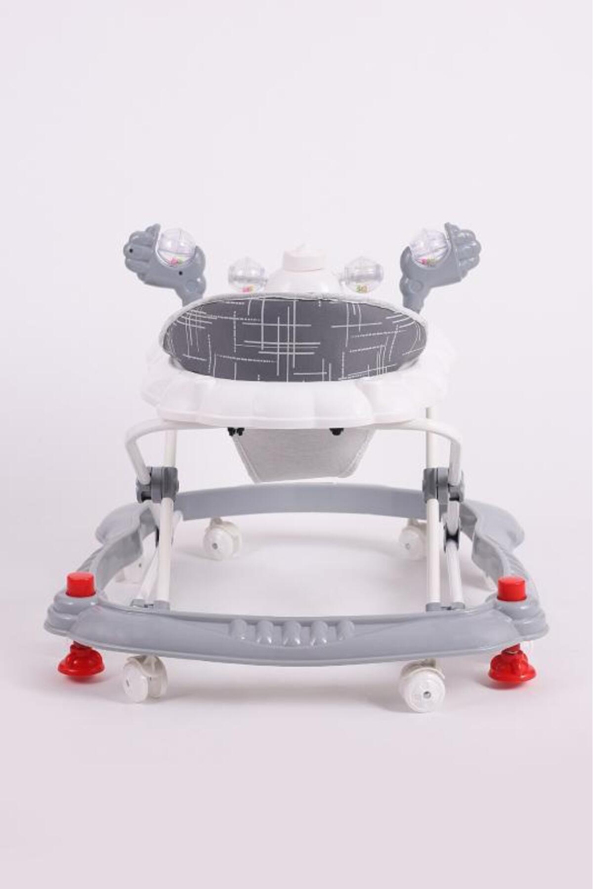 VaVbaby Carolin Oyuncaklı 3 Kademeli Örümcek Bebek Yürüteci Gri fotoğrafı 4 (önizleme)