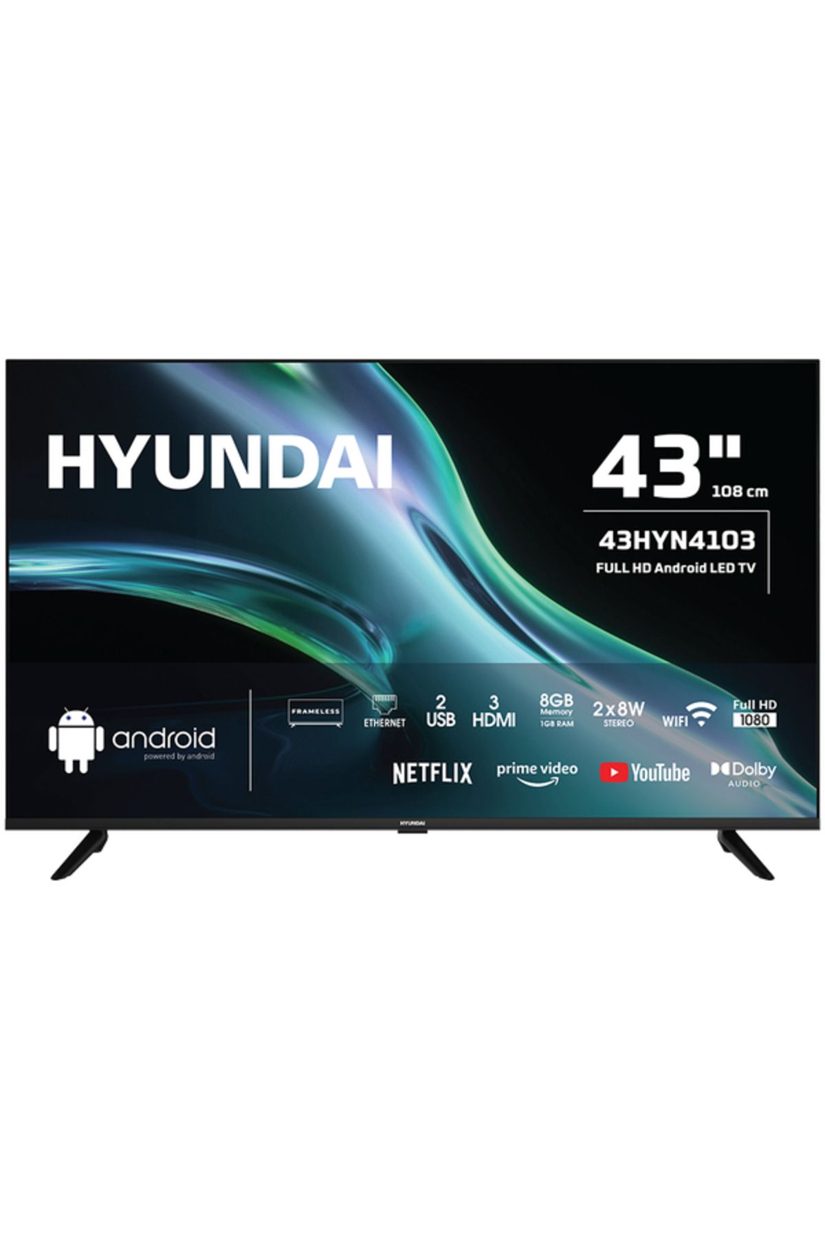 Hyundai 43HYN4103 43" 108 Ekran Full HD Android TV