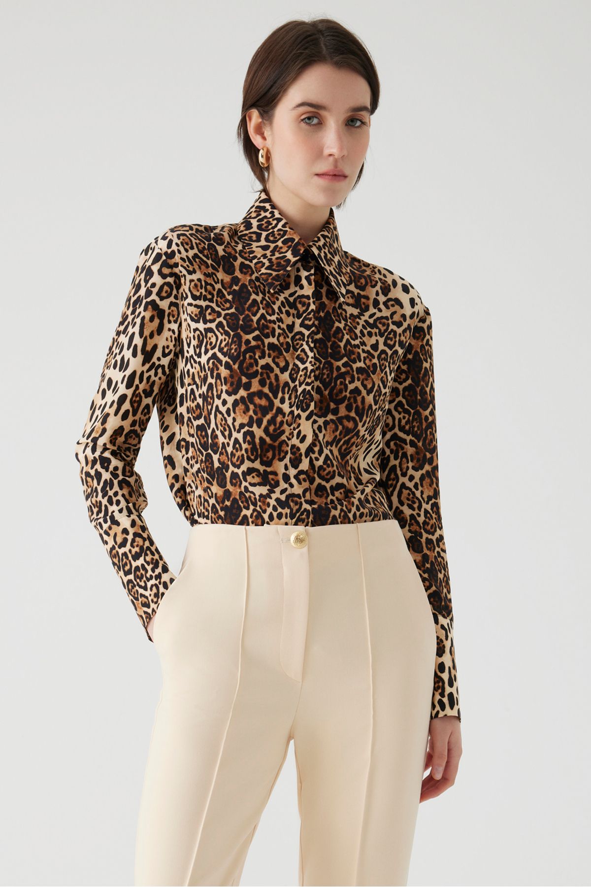 Exquise-Leopard Patterned Shirt - Regular Fit 4