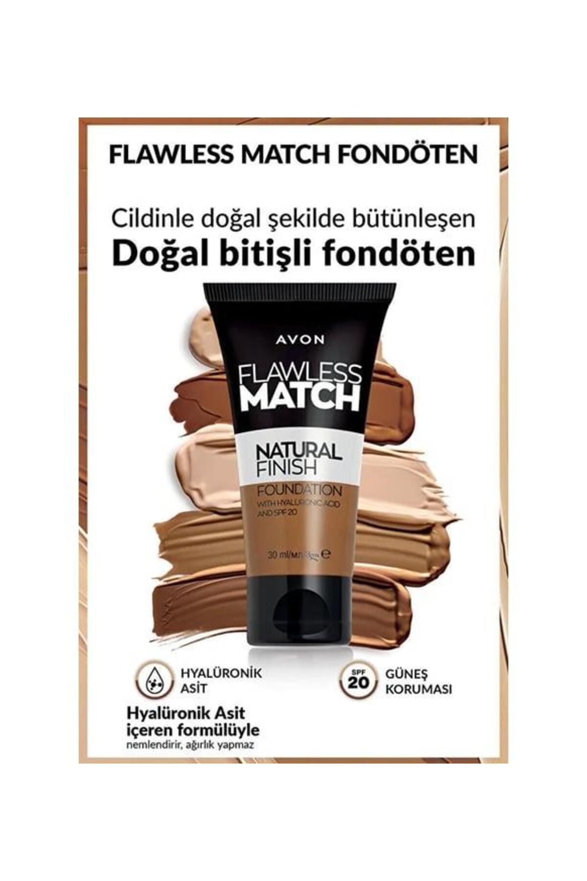 فونداسیون مایع طبیعی بدون عیب و ایراد Spf20 30 میلی لیتر. 310n بژ متوسط Avon