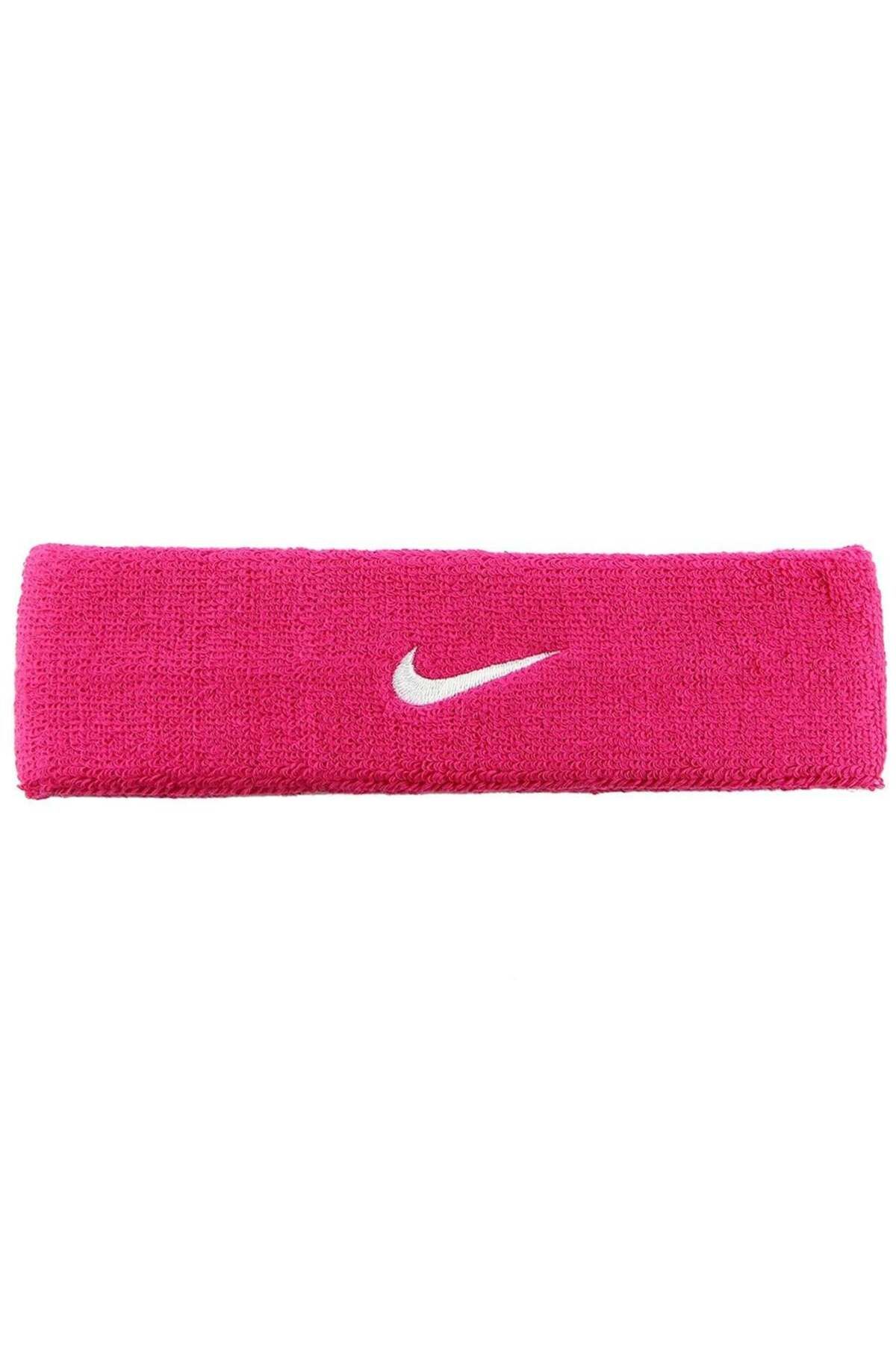 Nike Swoosh Headband Vıvıd Pınk/whıte Osfm Saç Bandı N.nn.07.639.os