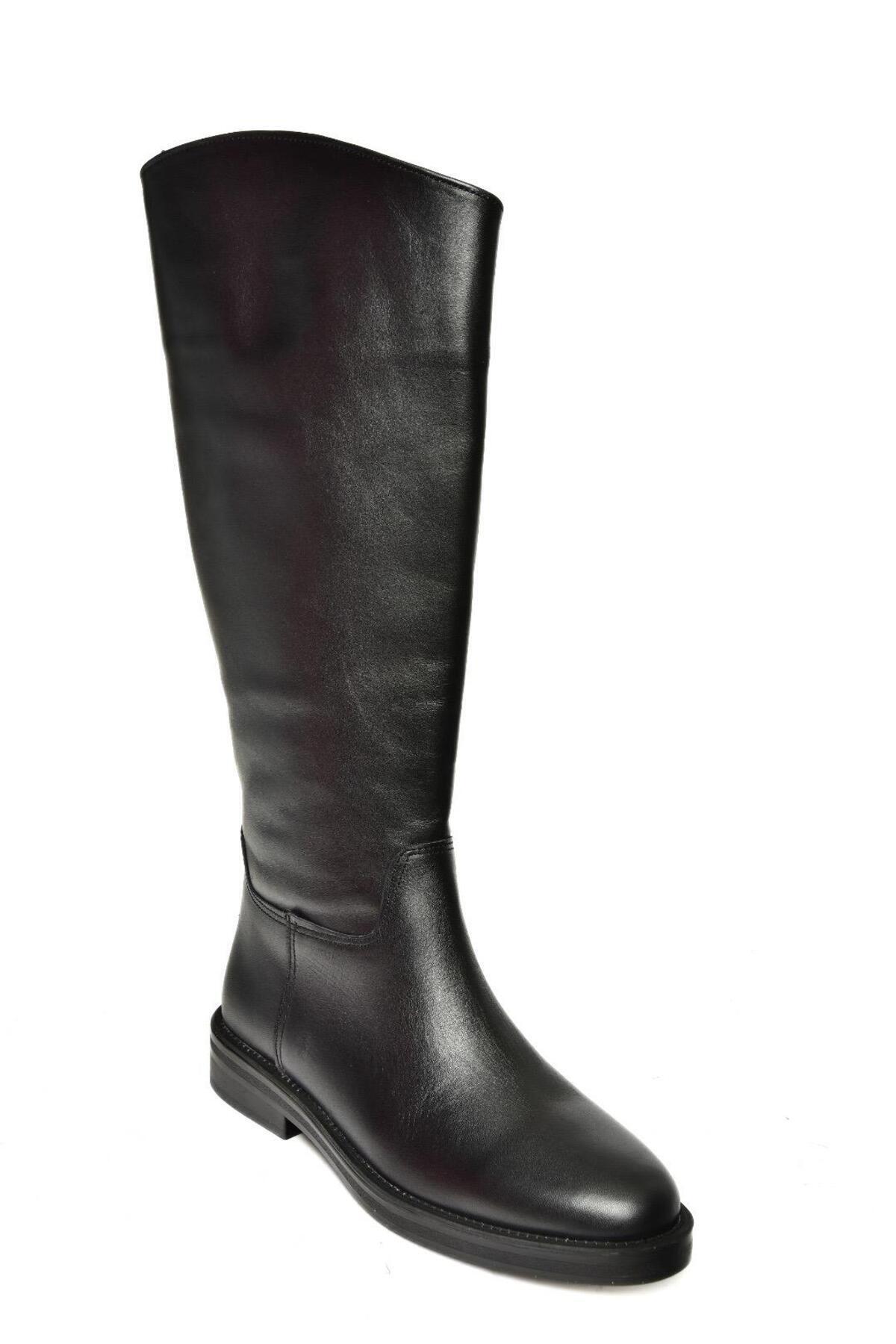 Fox Shoes T654000609 Siyah Düz Tabanlı Kadın Çizme görsel 7