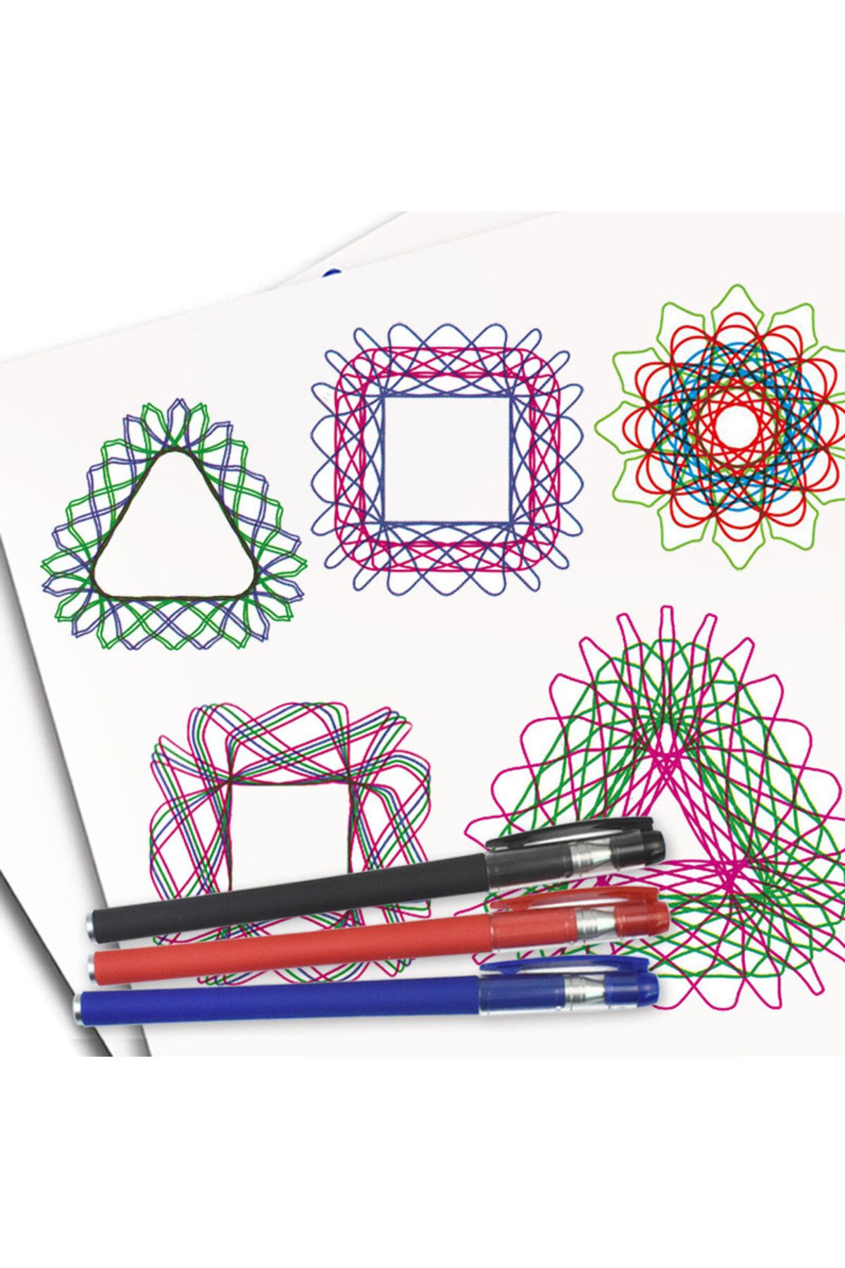 Choice-Multi-function Geometric Ruler Drawing Painting Spirograph Tools Kit for Children Educational Col... 4