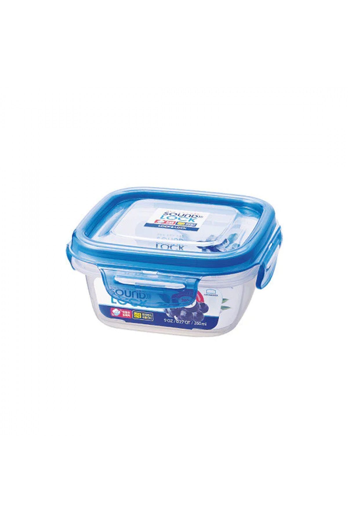 Lock & Lock-Soundlock Square Container 260ml _ White Cap | 6 PC 1