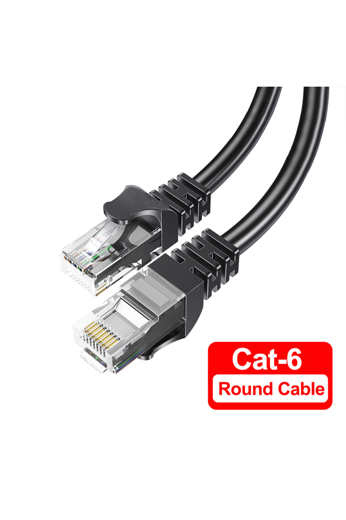 Choice كابل دائري بطول 0.5 متر، كابل إيثرنت RJ45 للكمبيوتر الشخصي من ...