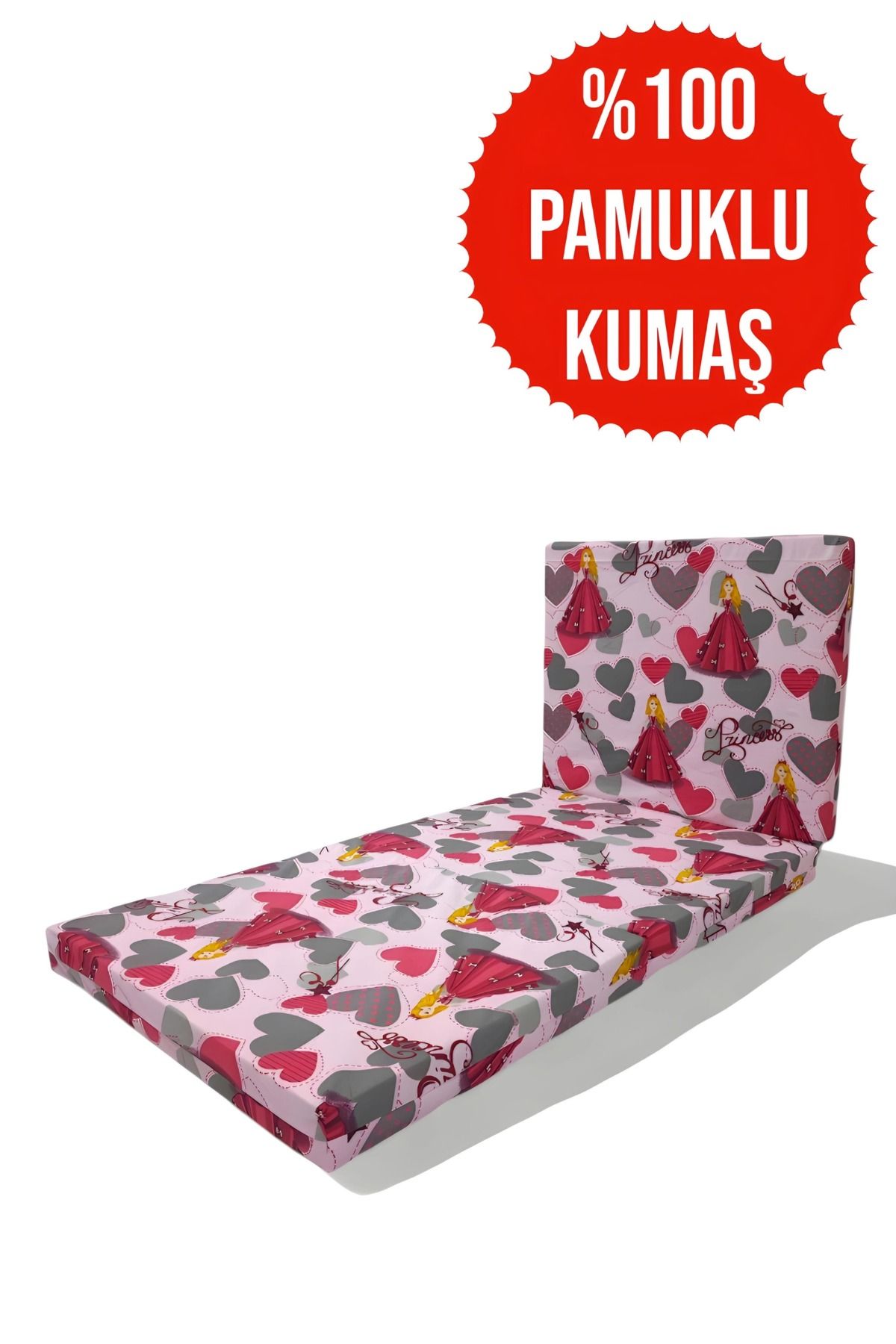 LENSA HOME %100 PAMUKLU KUMAŞ-Katlanır Yer Yatağı-Çocuk Yatağı-minder Yatak(70X180CM KALINLIK 7CM)