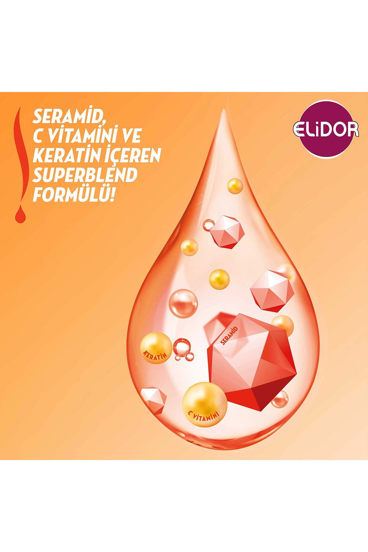 Elidor Superblend Saç Bakım Şampuanı Anında Onarıcı Bakım 400 ml X3-4