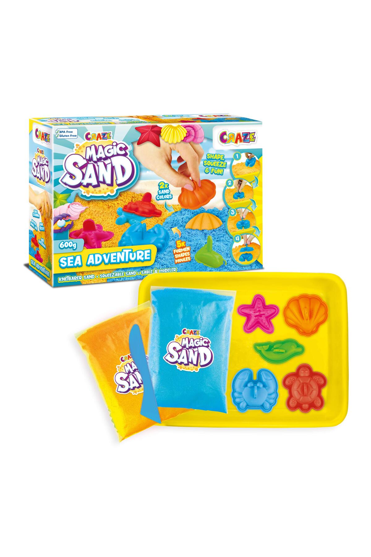 ماجراجویی‌های دریایی با شن جادویی | مجموعه بازی شن کینتیک | سرگرمی خلاقانه با تم اقیانوس برای کودکان