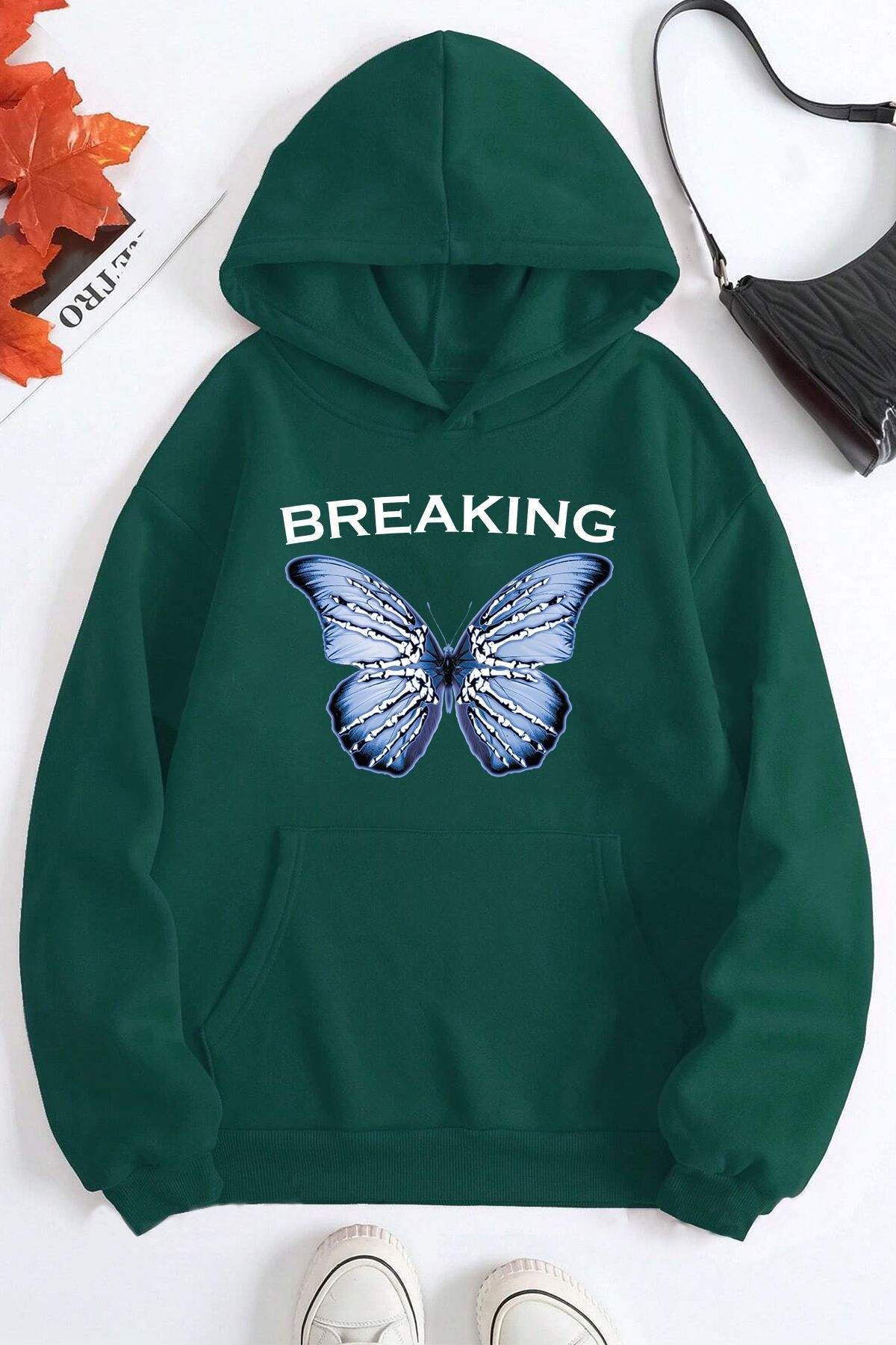 uyguntarz-Oversize Breaking Printed Sweatshirt 2