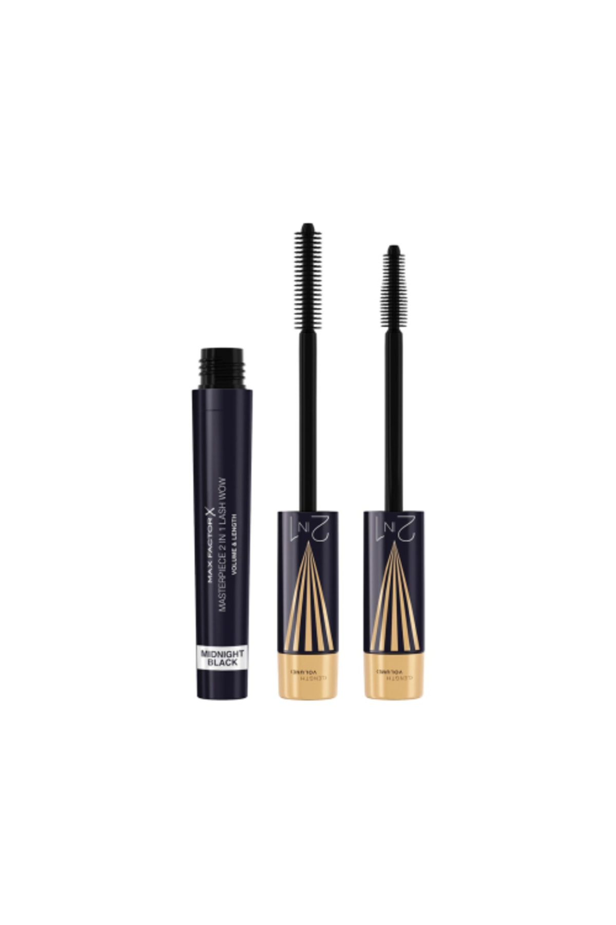 Max Factor Masterpiece 2'si 1 Arada Lash Wow Maskara - 003 - Geceyarısı Siyahı, 7ml