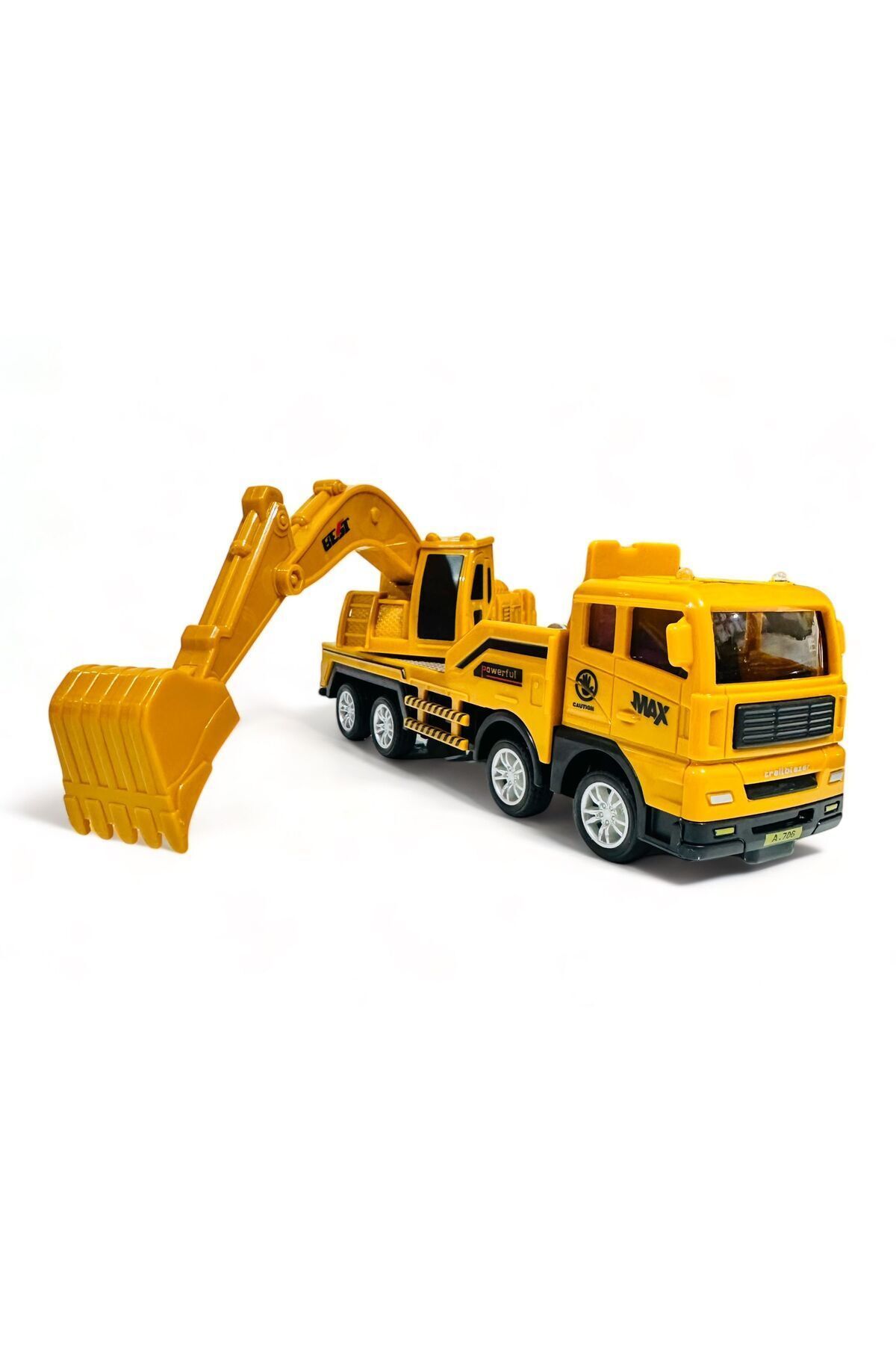 tmtoysandmore kamyon kepçe oyuncak iş makinası inşaat kırılmaz 16cm