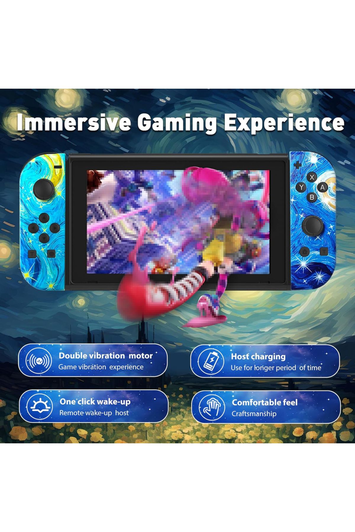 Storm Wyrm-Wireless joystick for switch game small pad with rgb light joy-02, characteristic pattern 3