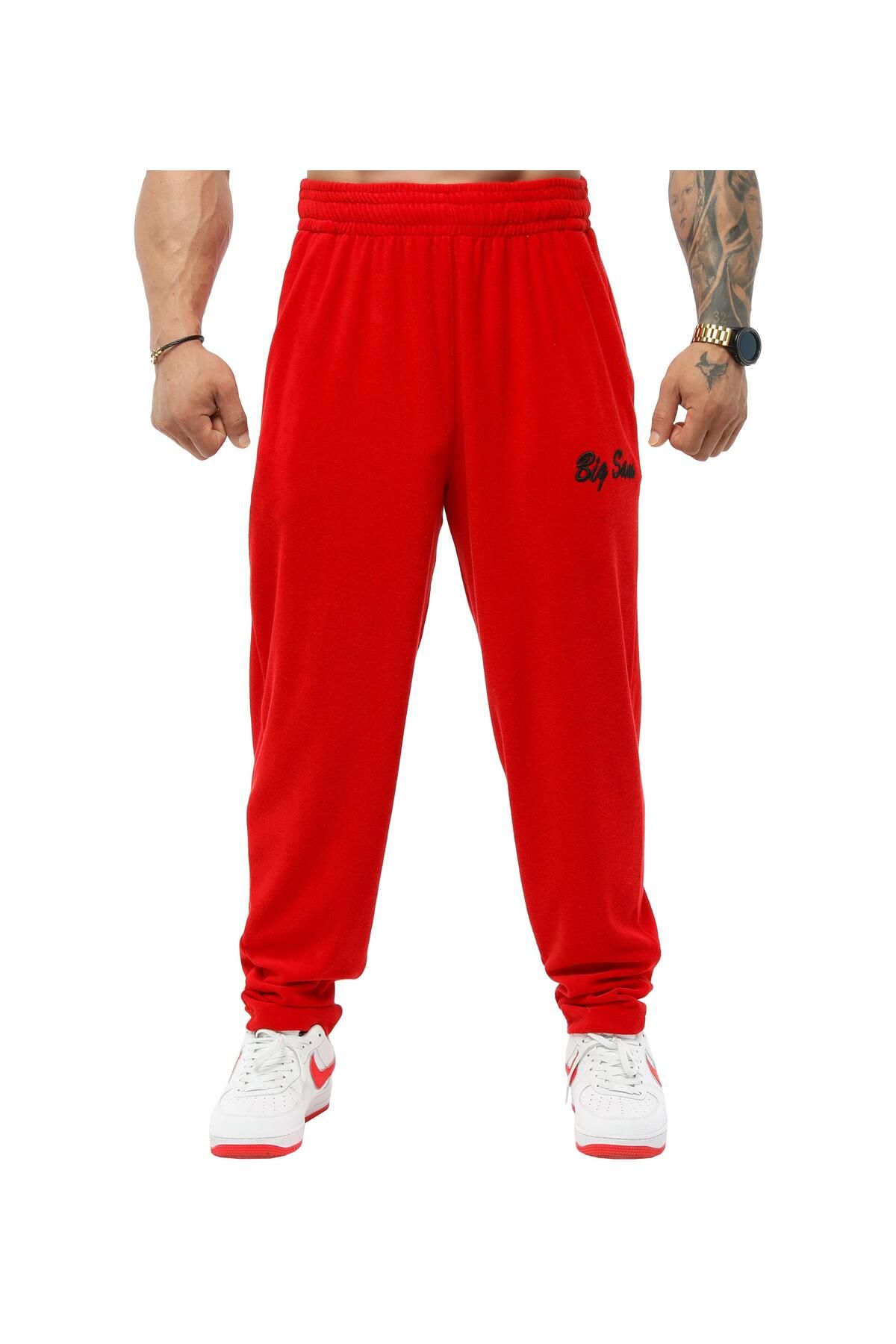 Big Sam-Pnt1383 Model Baggy Cut Sweatpants and Terry Body Pants 2