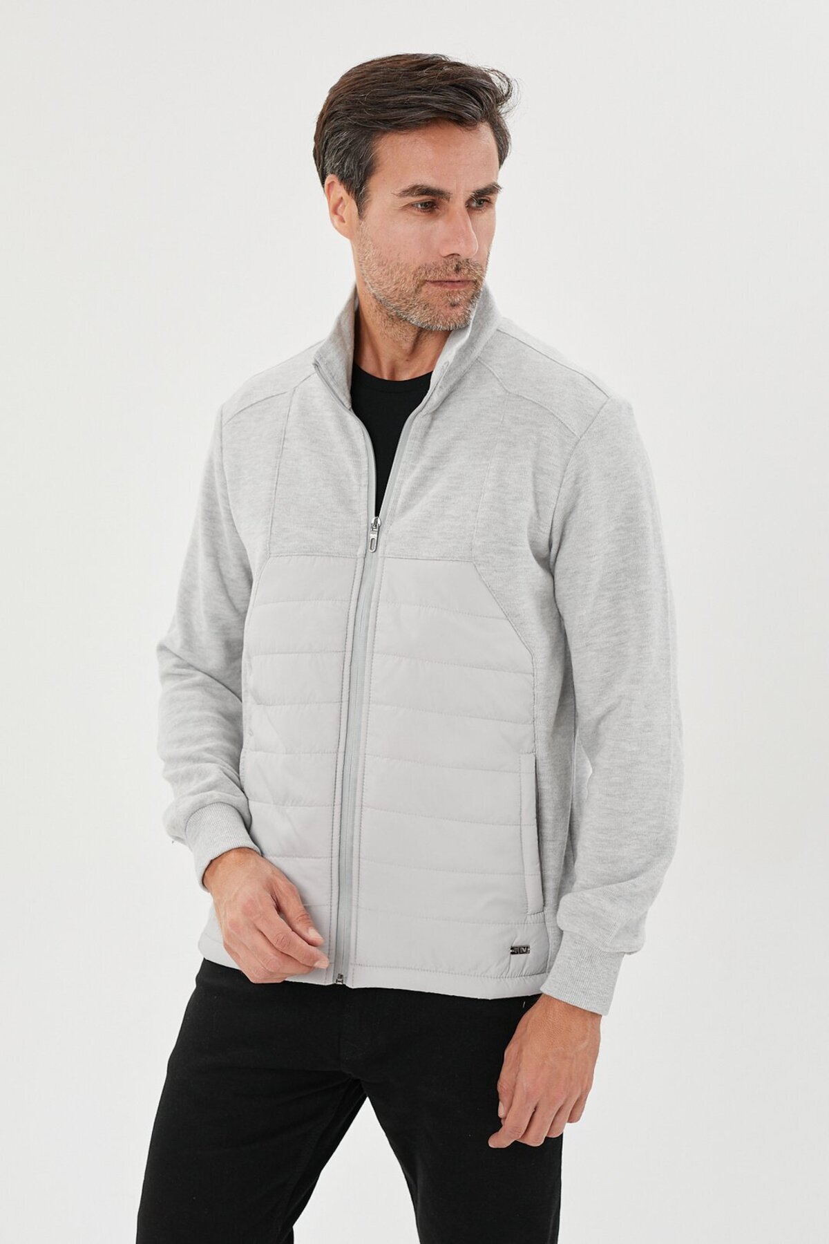Tony Montana-Quilted Piece Patterned Coat- 8124 1