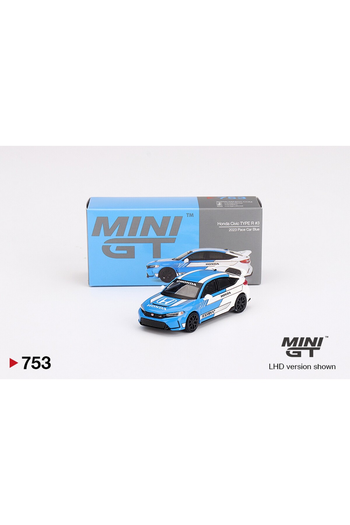 mini gt Honda Civic Type R 1/64 Ölçek Mini GT Diecast Metal Araba