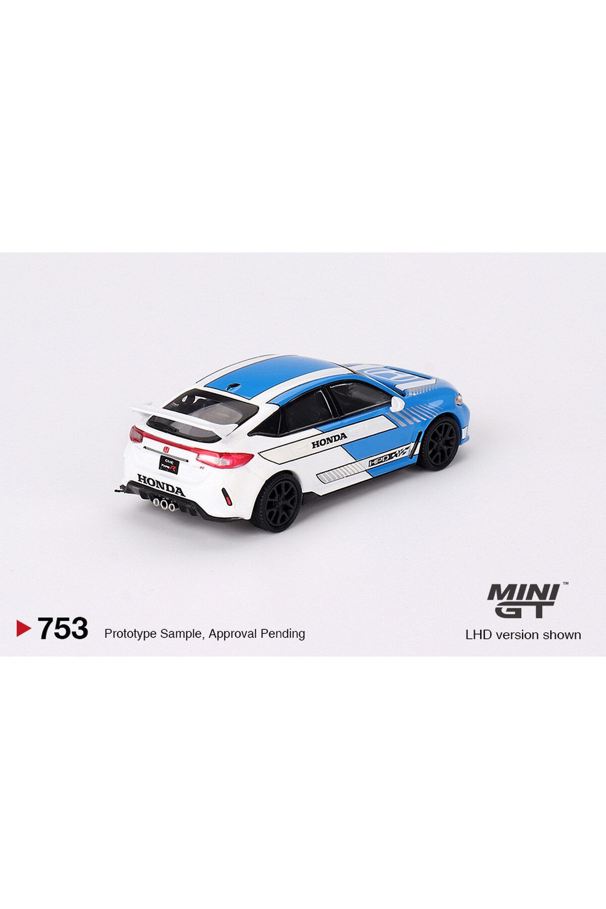 mini gt Honda Civic Type R 1/64 Ölçek Mini GT Diecast Metal Araba