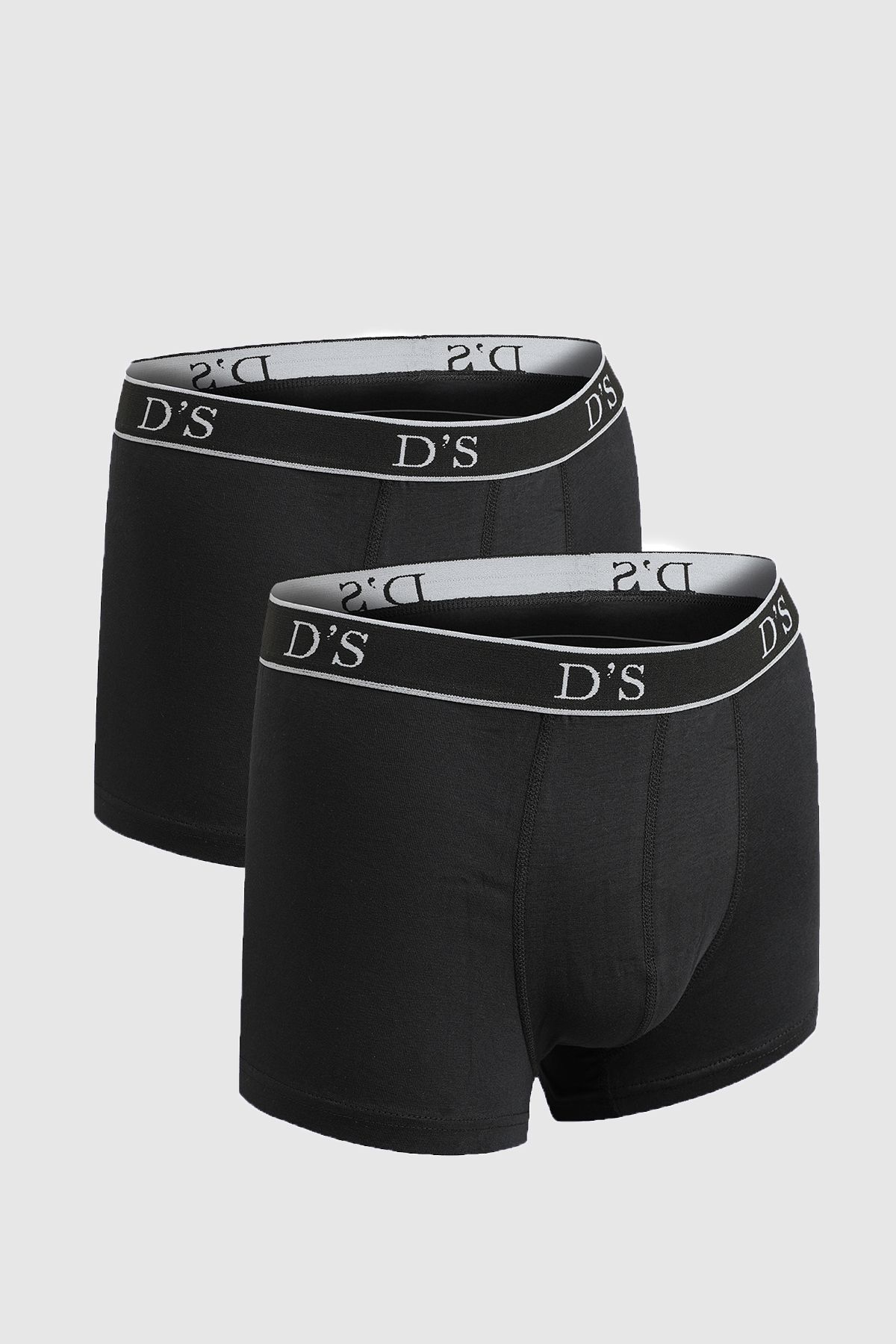 D'S Damat-Ds Damat Black 100% bumbac Set boxer 2 piese 3