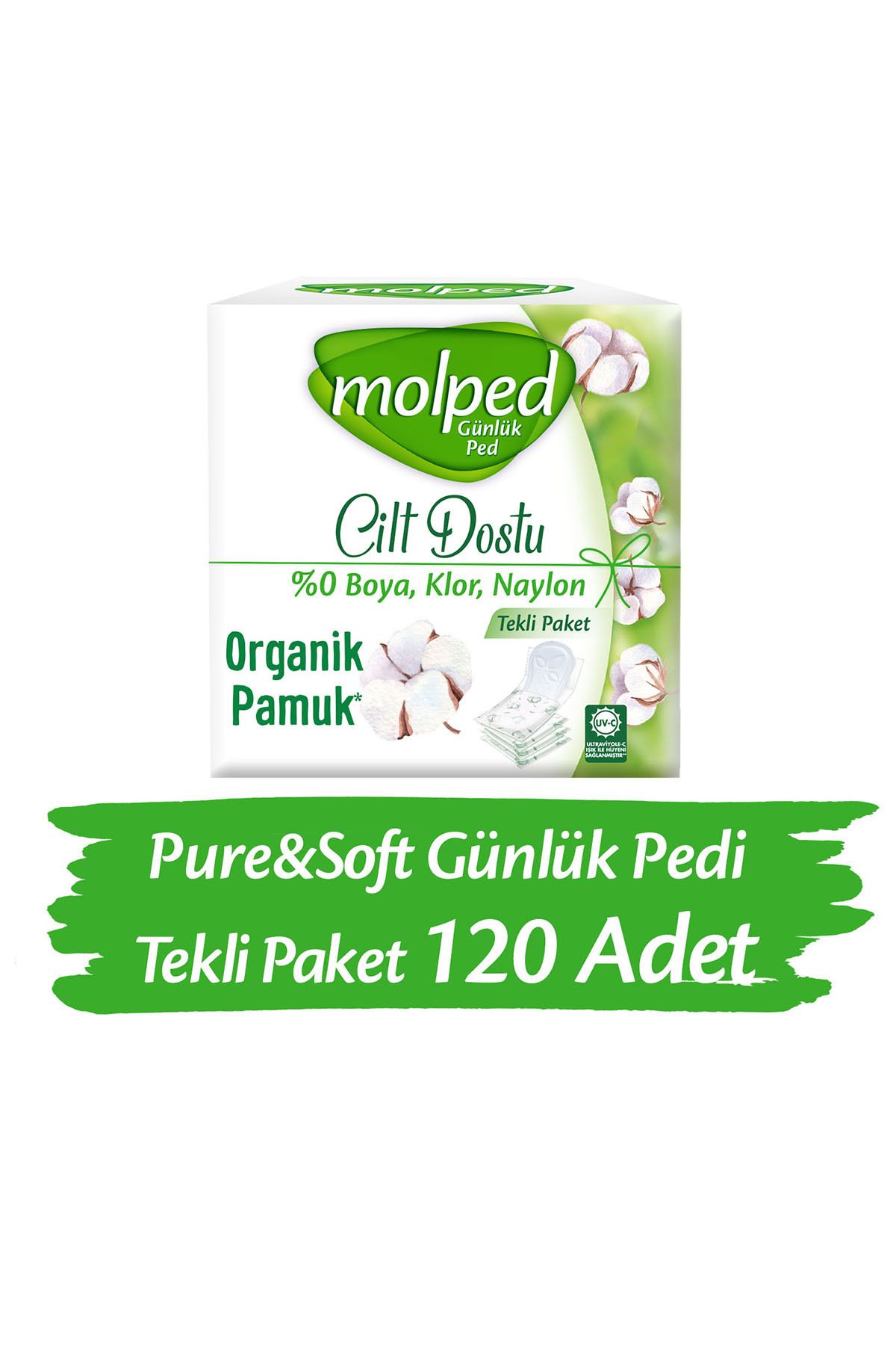 Molped Pure&soft Günlük Ped Tekli Paket 120 Adet