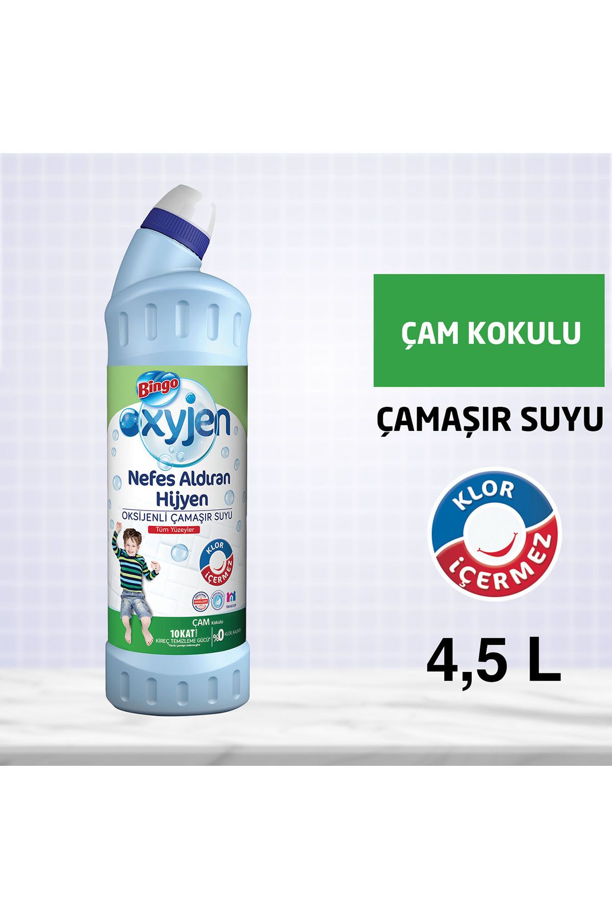 Bingo Oksijen Çamaşır Suyu 750 ml Ferahlatan Hijyen Ekonomi Paketi 6'lı