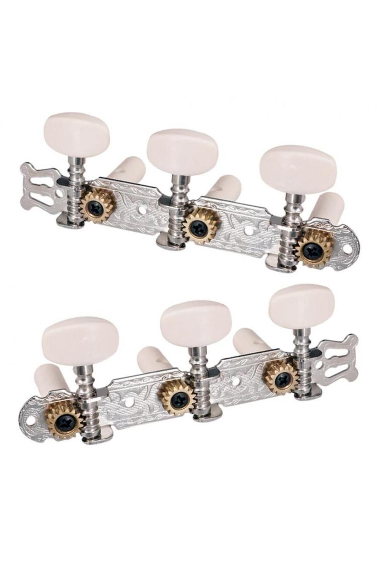 Choice-2pcs 3R3L Classical Guitar String Tuning Pegs Keys Tuners With White Button Durable Guitar Tuning... 8