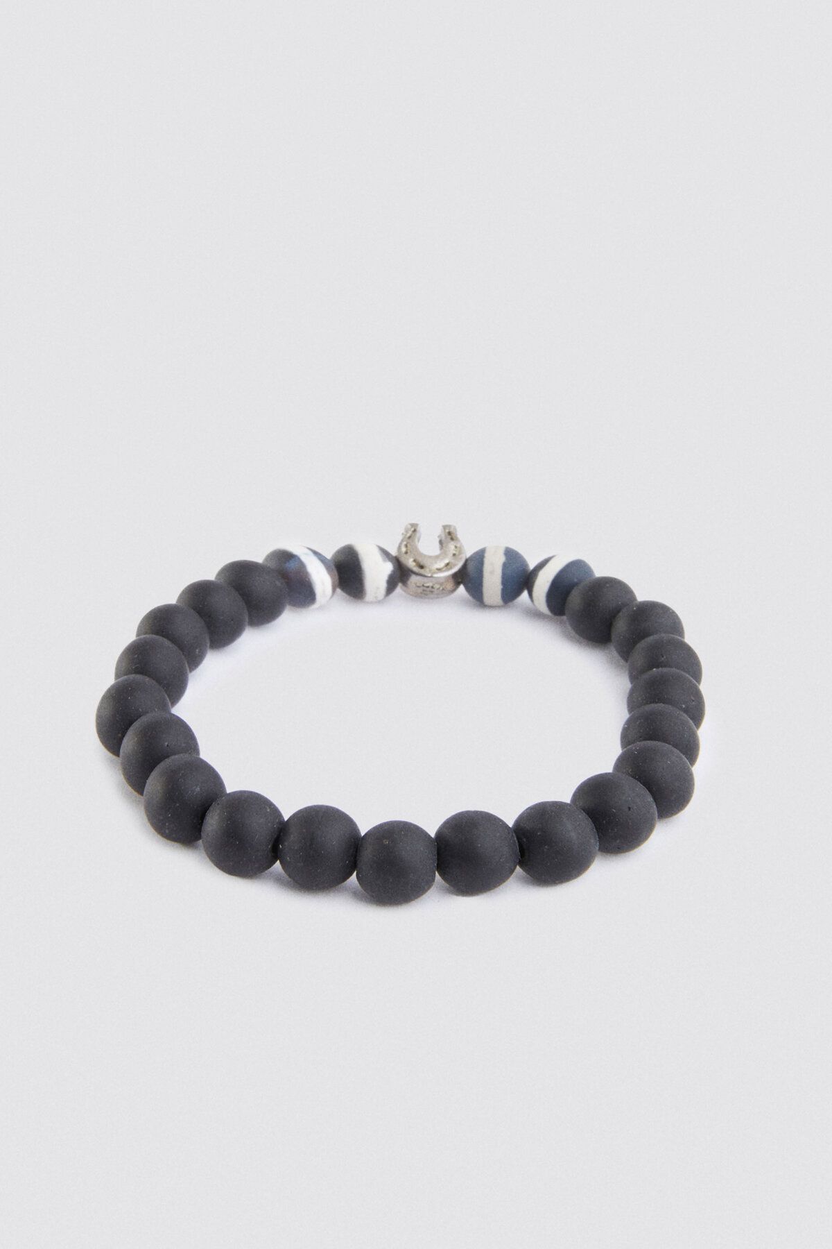Twn-Nickel Cube Onyx Natural Stone Men's Bracelet 3