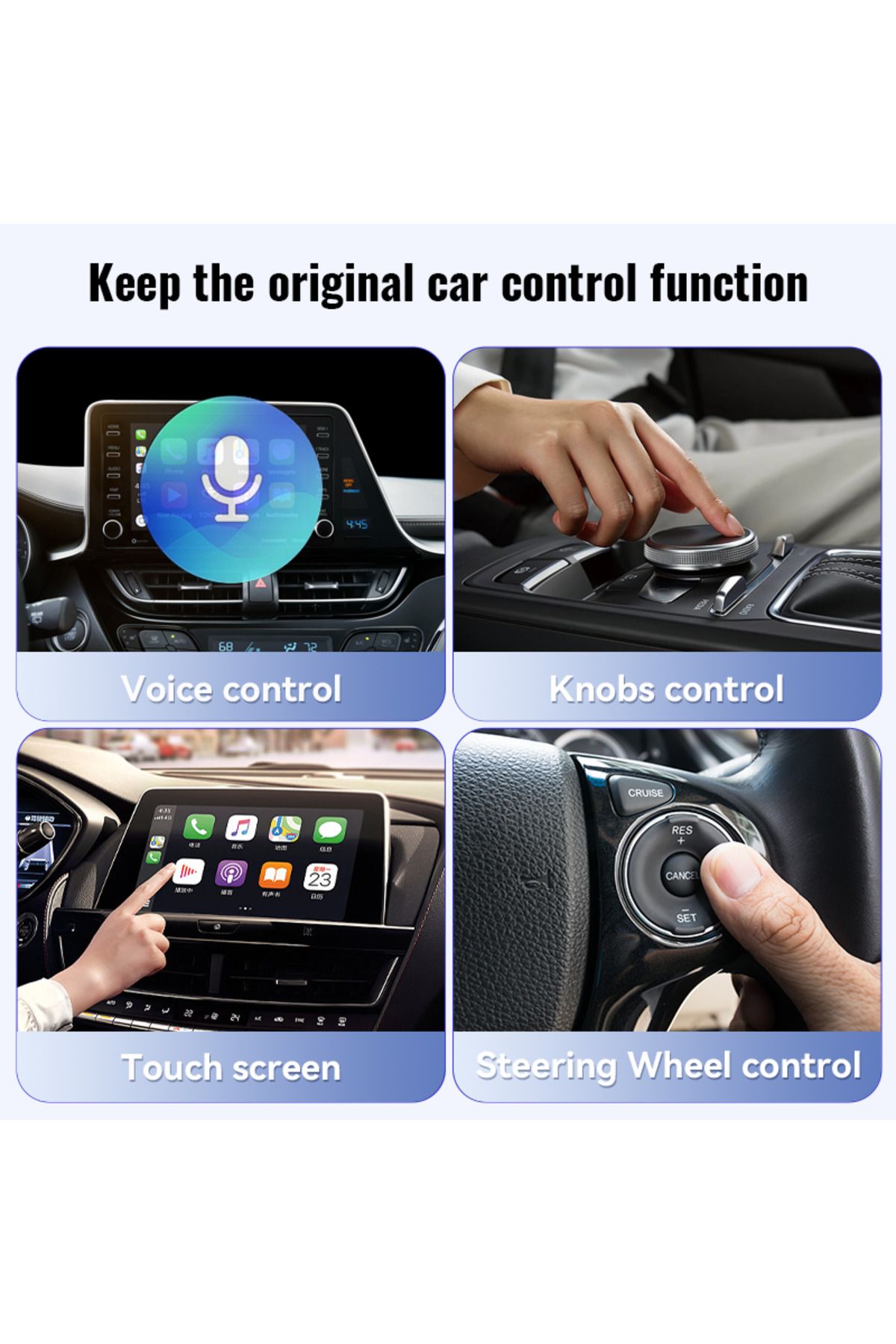 Choice-محول لاسلكي جديد من XUDA CarPlay Android Auto لاسلكي ذكي صغير صندوق توصيل وتشغيل واي فاي سريع... 3