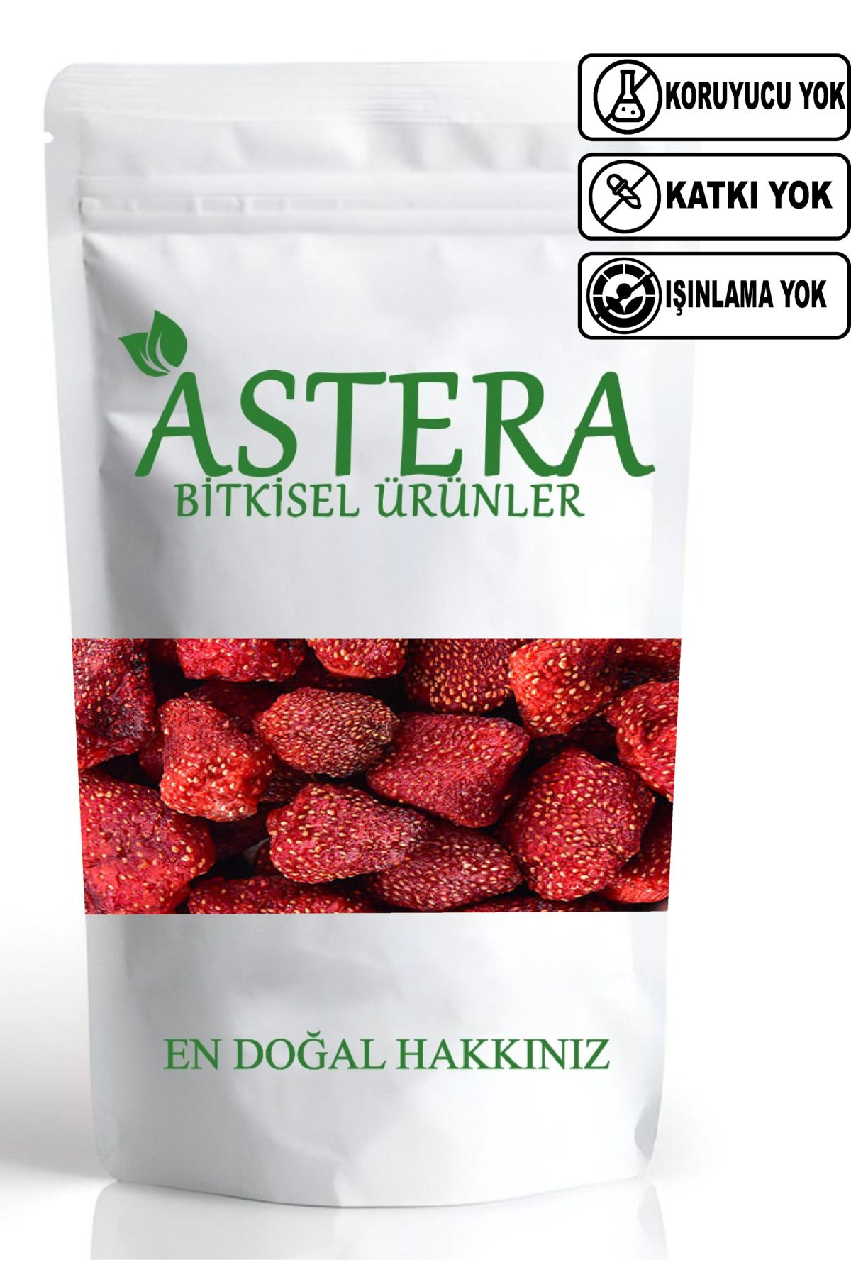 ASTERA 50 gr Çilek Kurusu ( 1. Kalite - Az Şekerli )