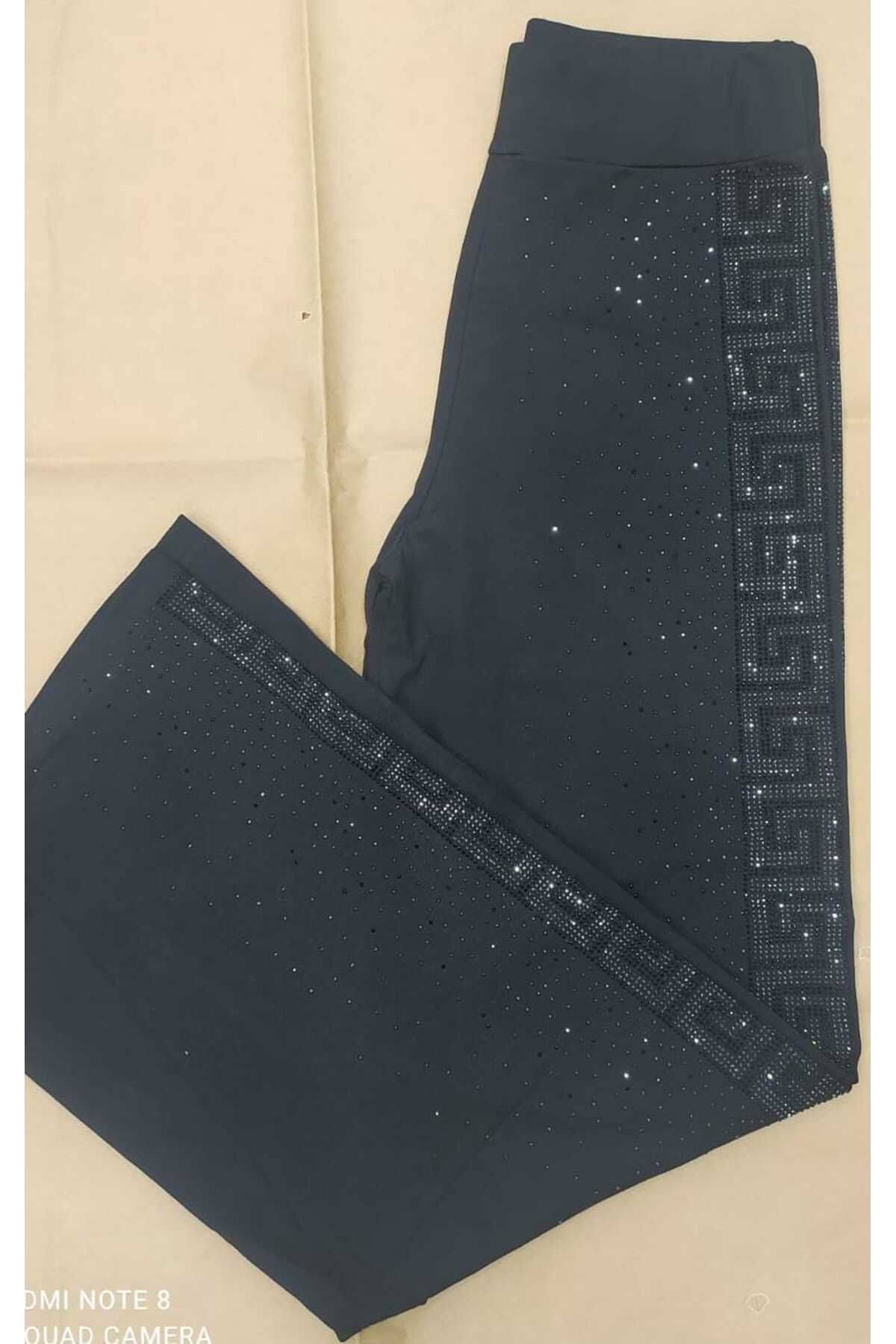 Talha-7777 Model Single Bottom Stone Detailed Trousers 2