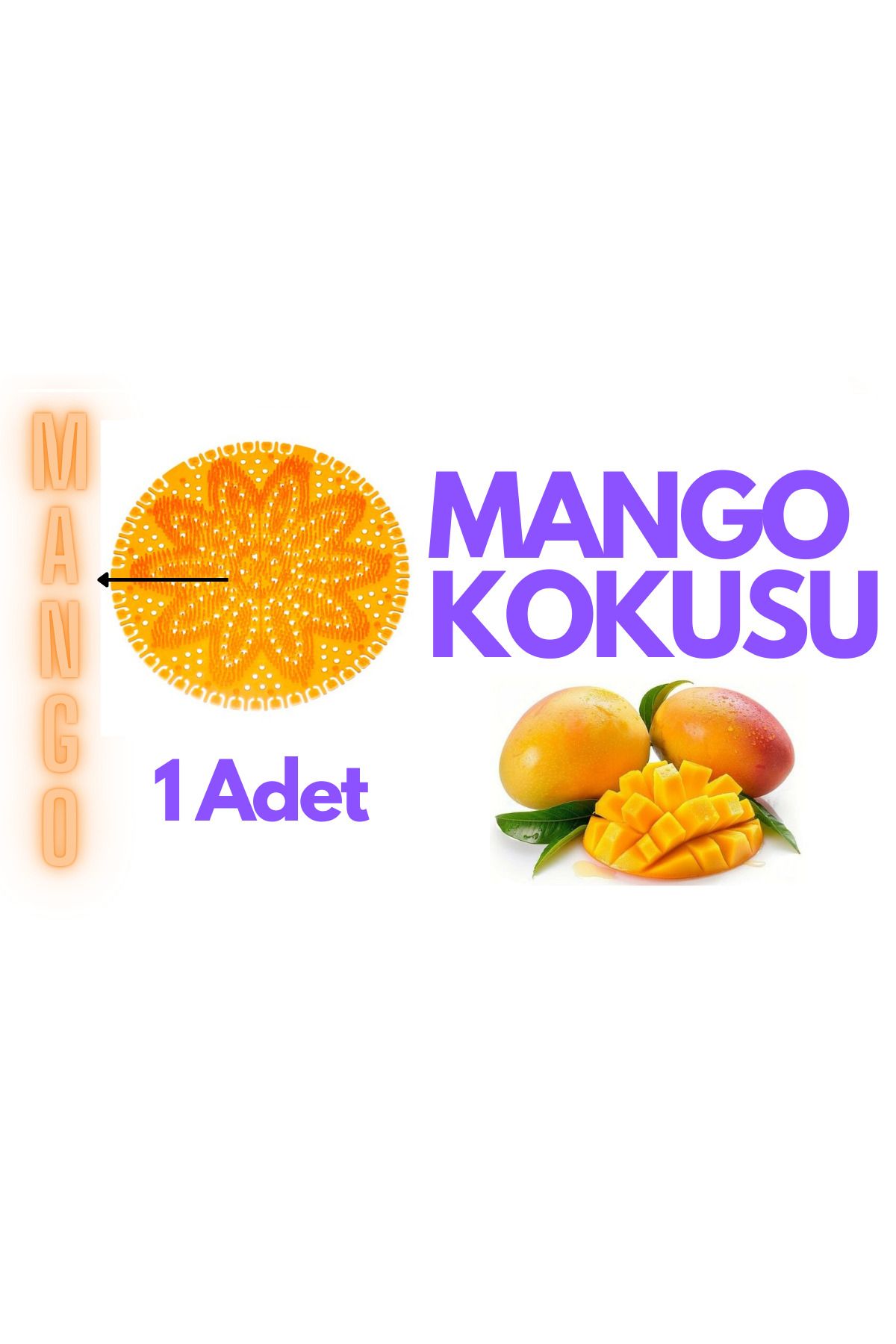 Awion Lavabo Pisuvar Süzgeci Koku Giderici Mango Kokusu - Çok Amaçlı Koku Giderici - Gider Koku Önleyici